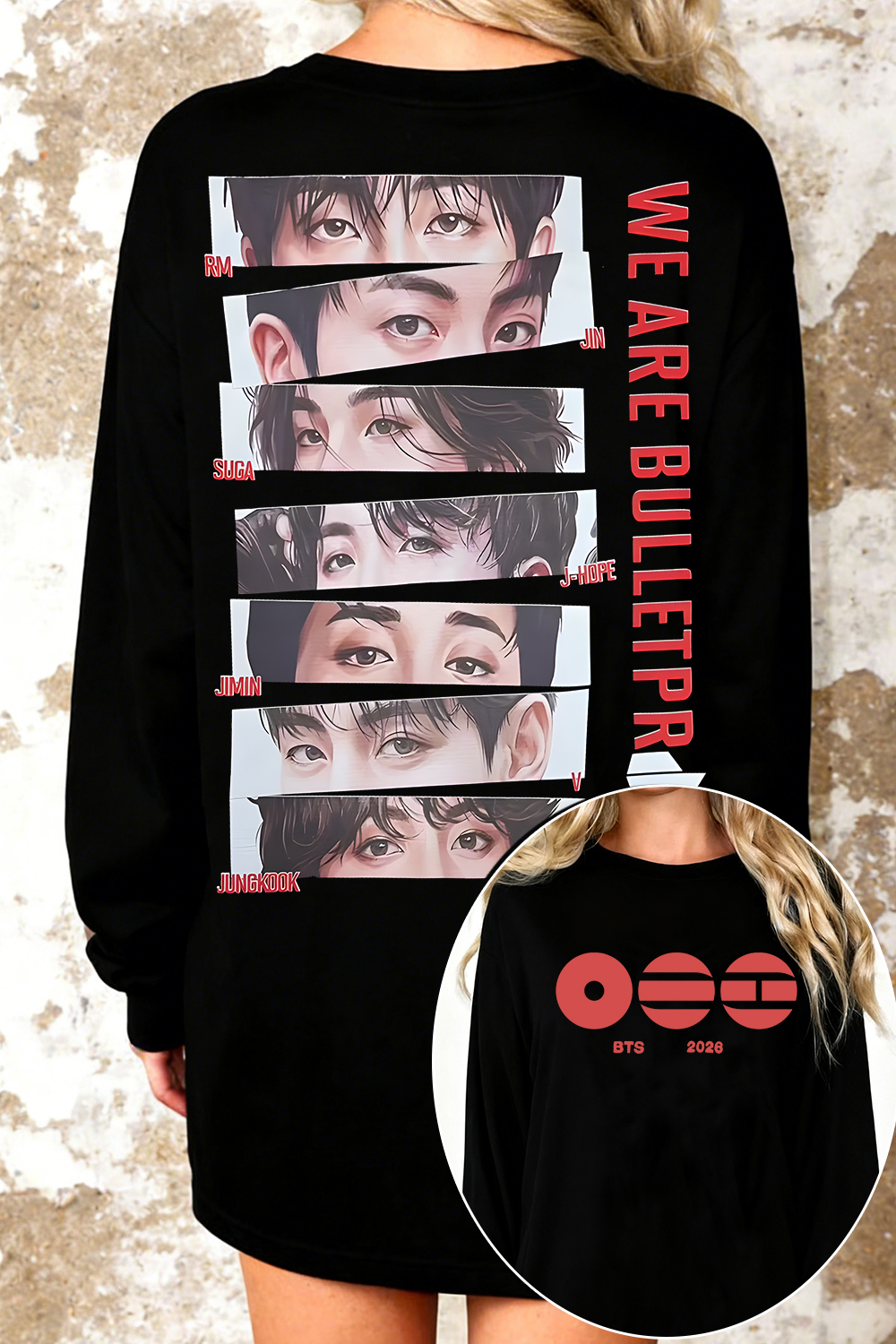 🙌✨ BTS Tour 2026 Long-Sleeved Women T-Shirt
