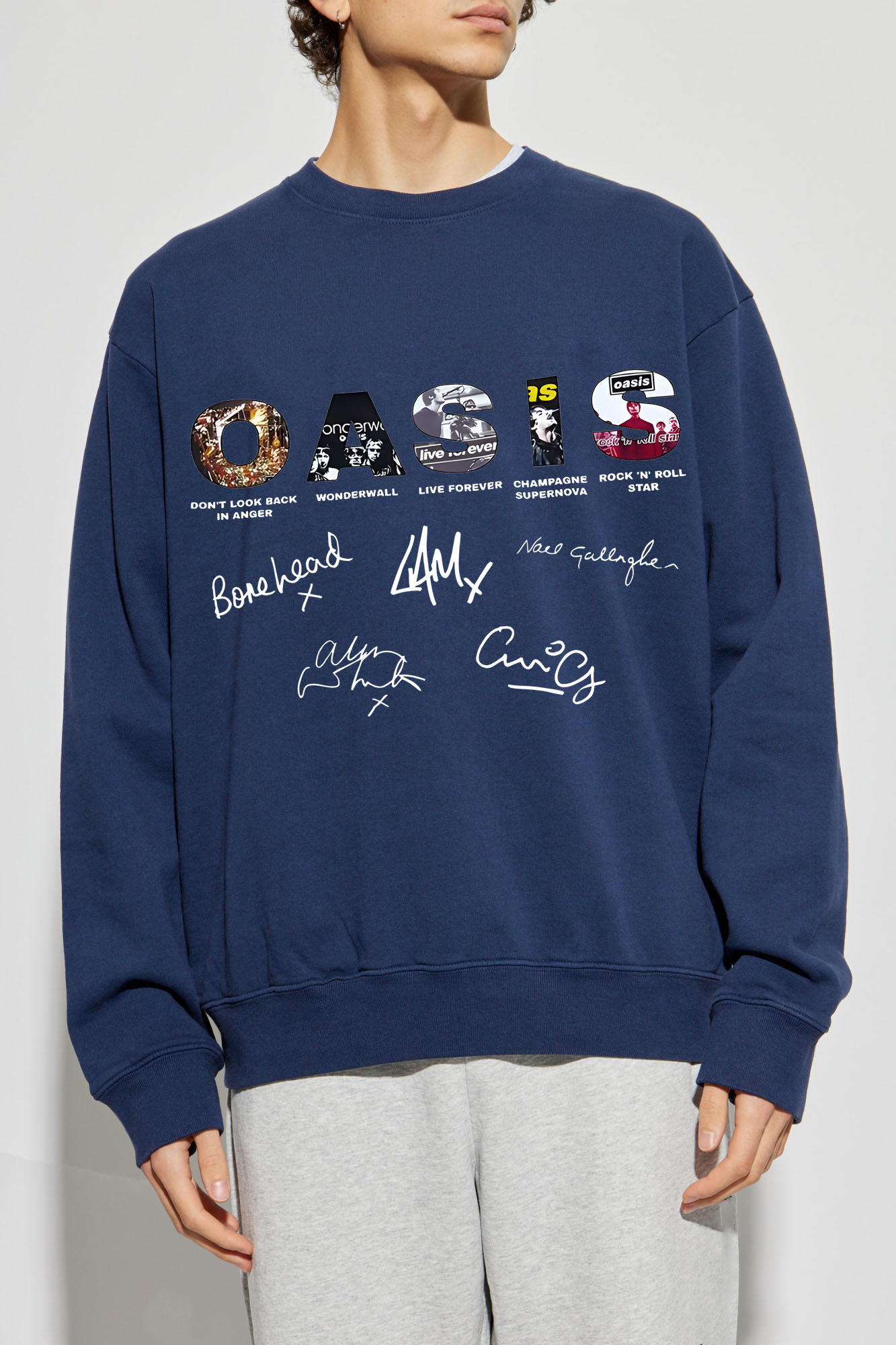 Oasis Unisex Sweatshirt Definitely Maybe Promo Official Reunion Tour 2025