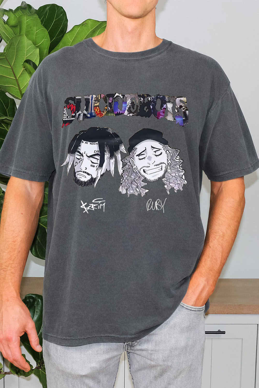 Suicideboys cartoon casual men's T-shirt