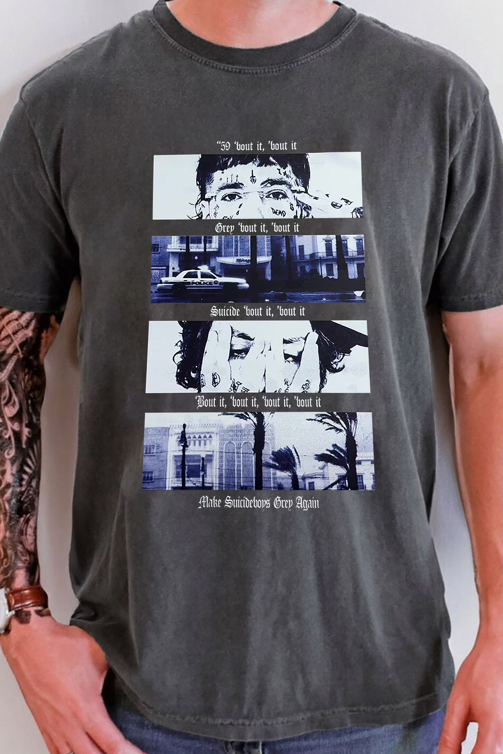 $uicideboy$ printed personalized men's t-shirt