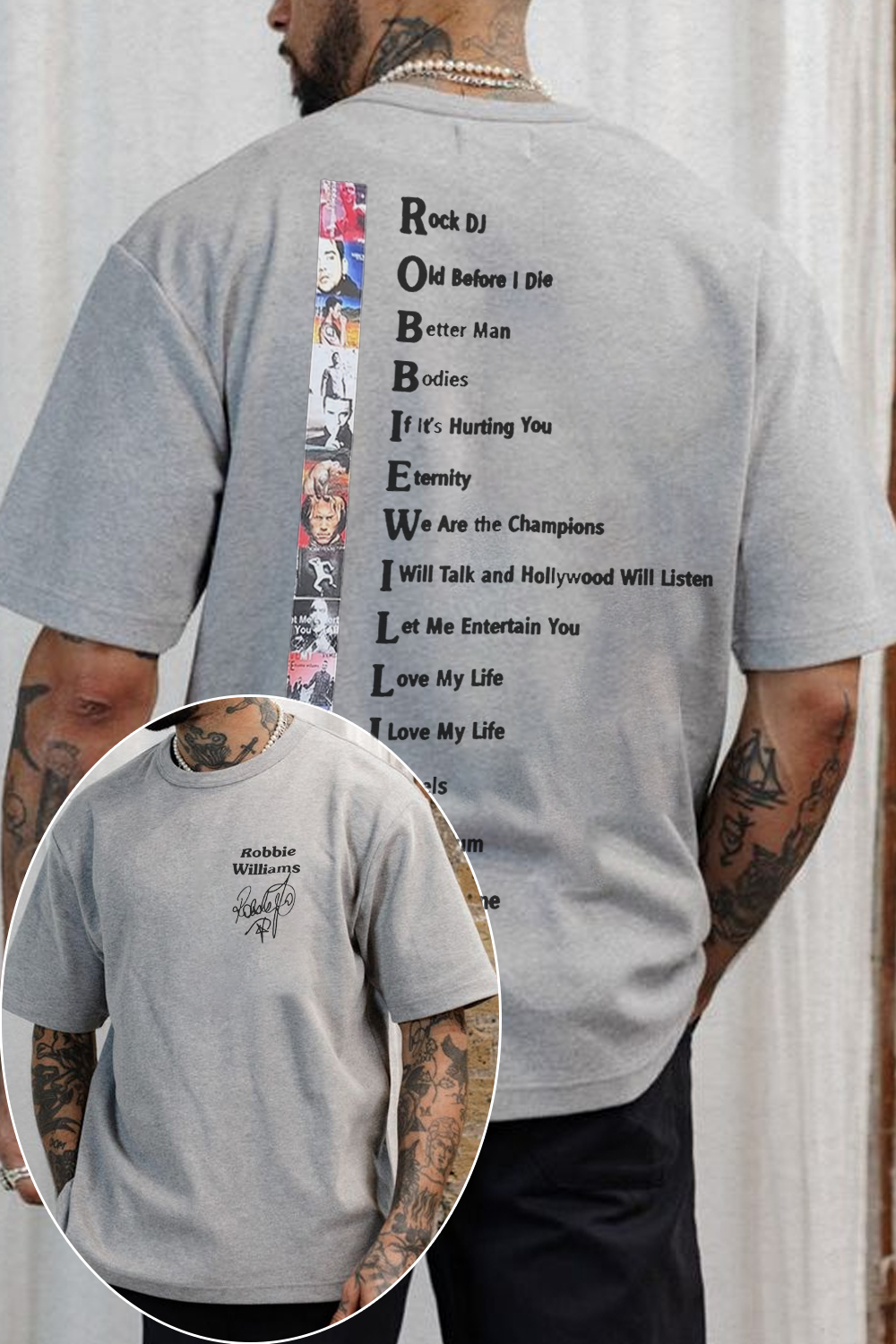 Robbie Williams Tour 2025 Shirt