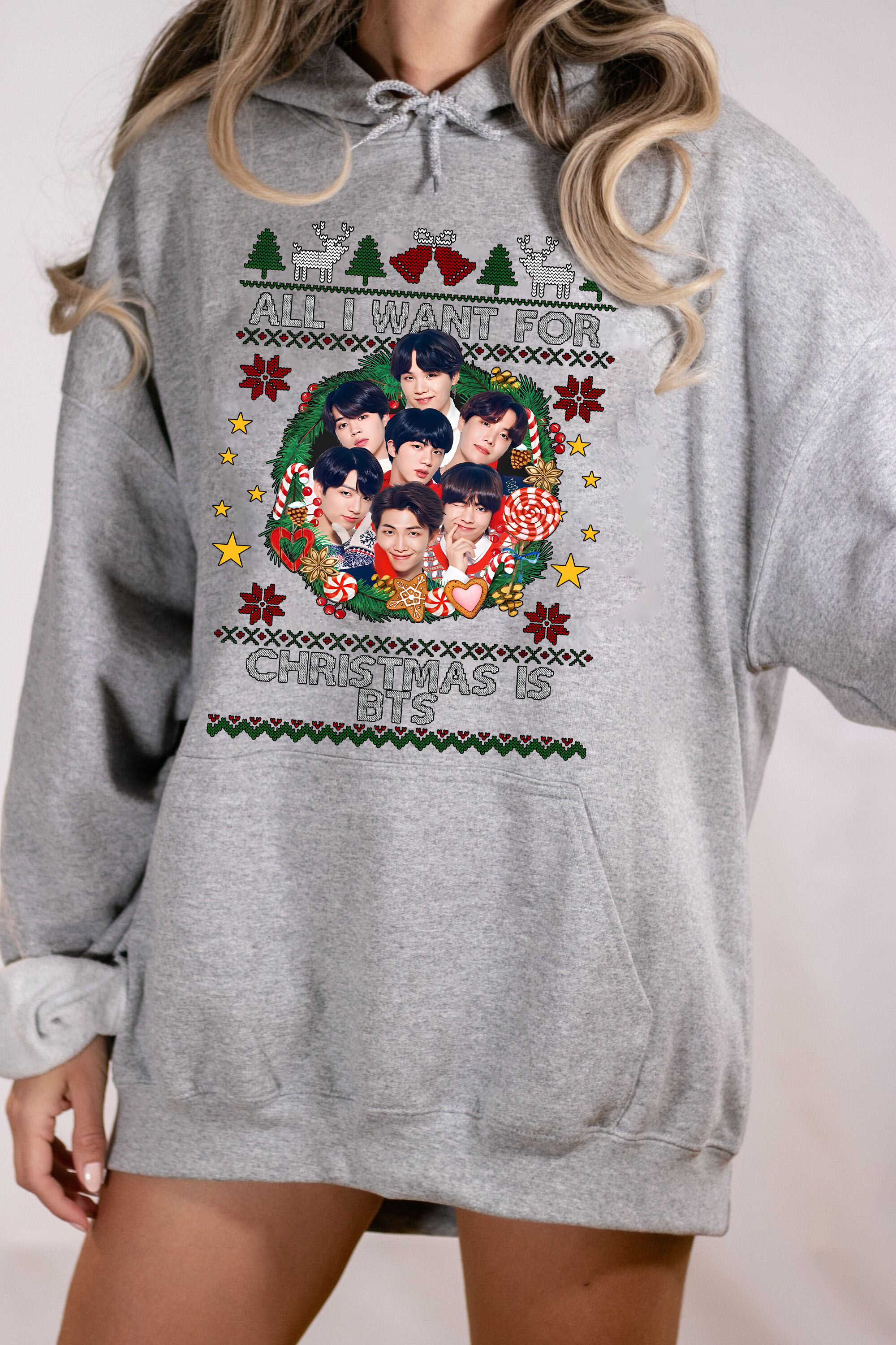 All I Want For Christmas Is BTS Hoodie