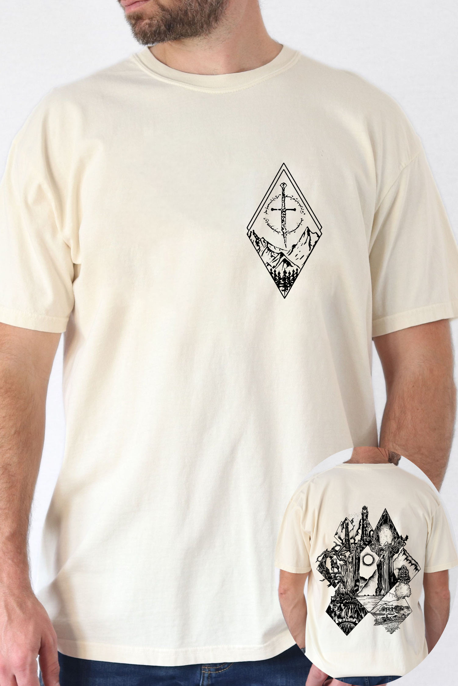 Middle Earth Lotr Tee For Men