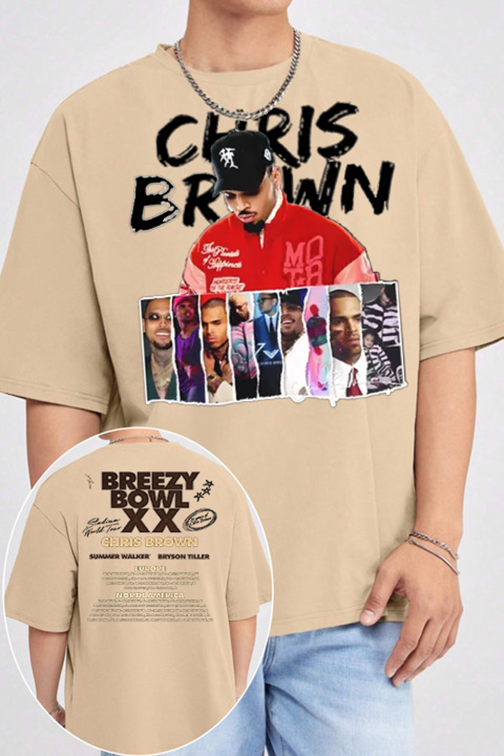 Chris Brown Breezy Concert Tee For Men