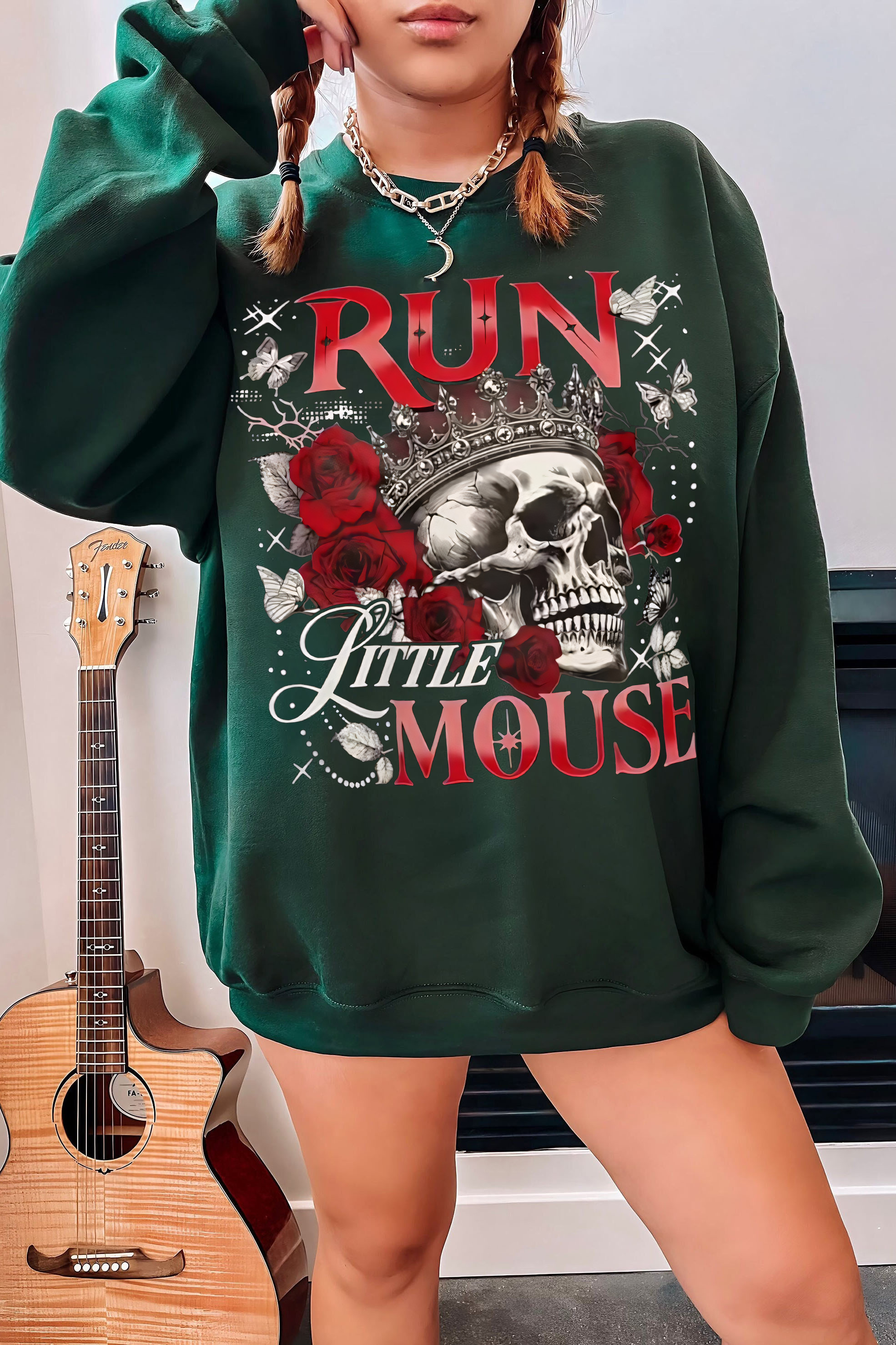 spicybooktok skull ladies sweatshirt