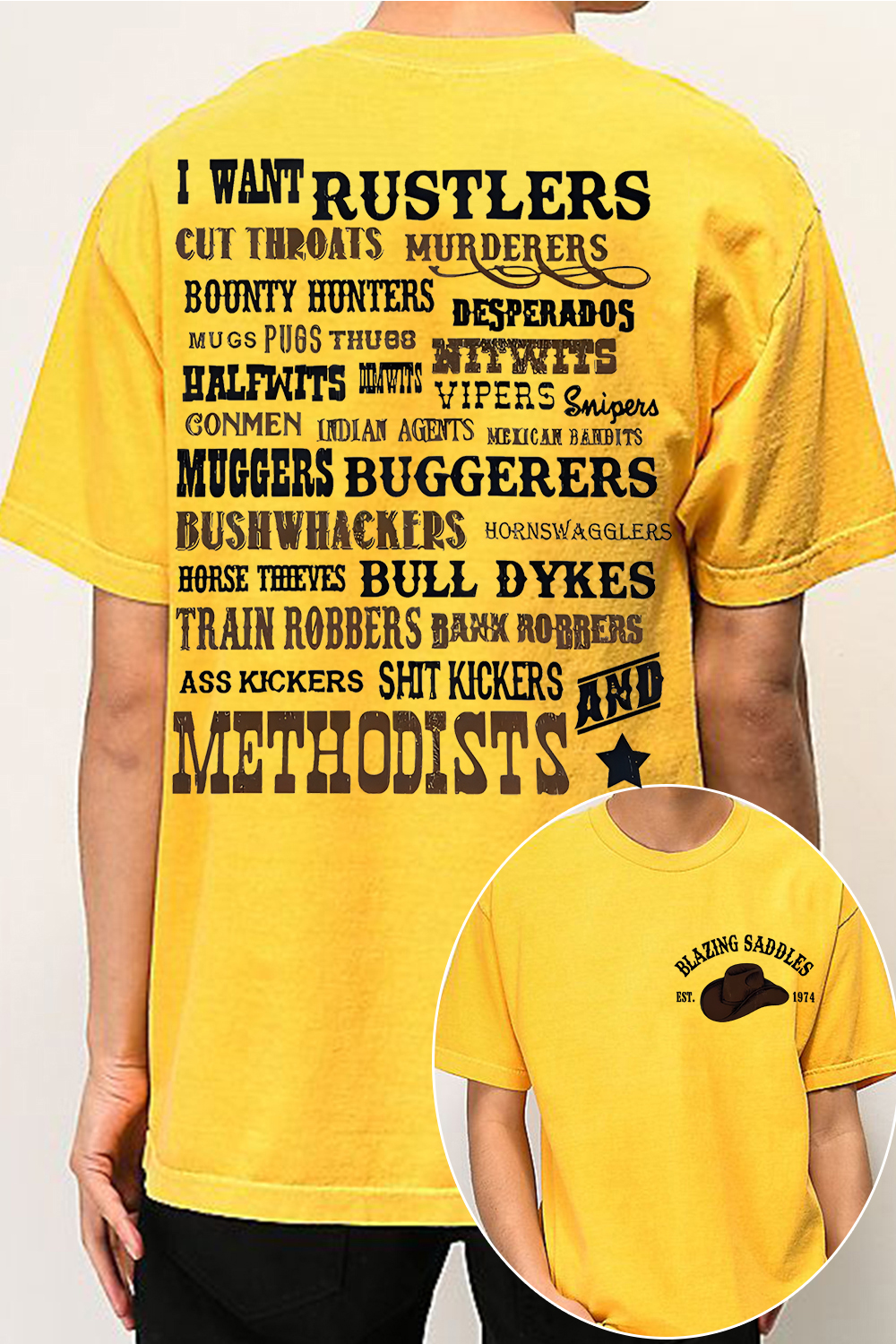 Blazingsaddles-1974 tee
