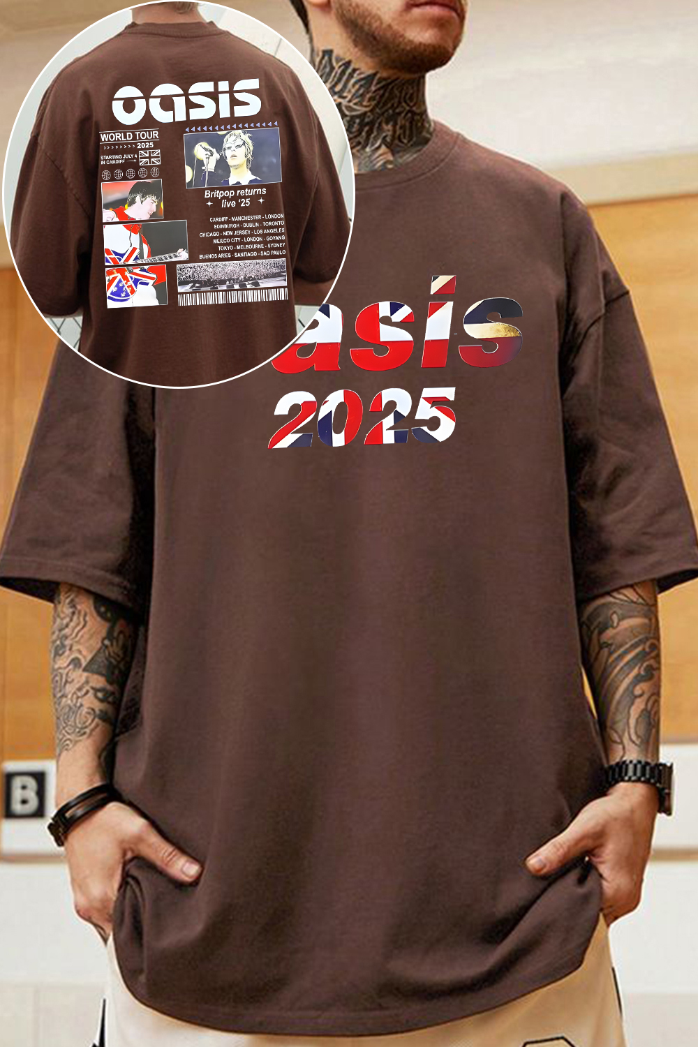 Oasis live tour tee