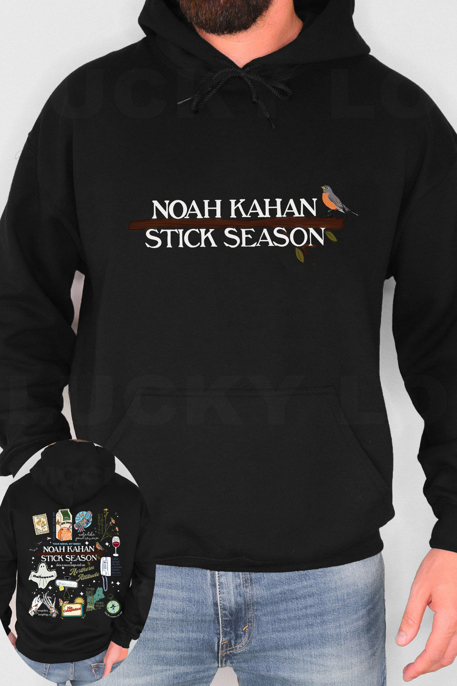 STICK SEASON NOAH KAHAN FULL VERSION NEW DESIGN HOODIE-MEN
