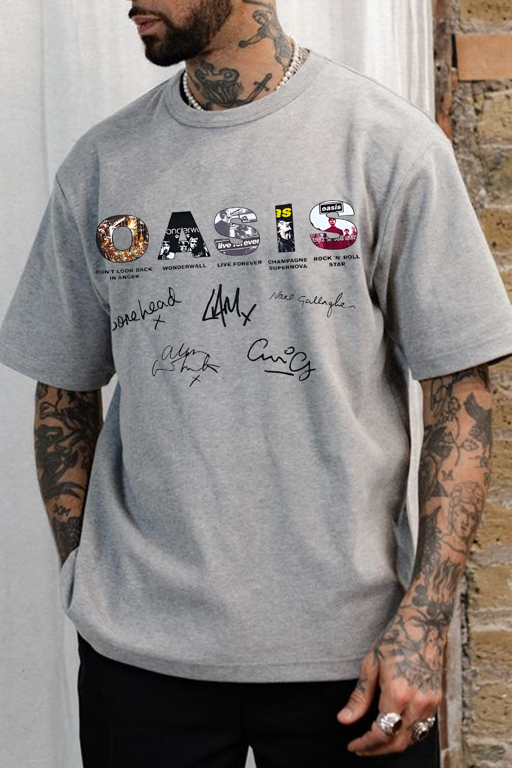 Oasis Unisex T Shirt Definitely Maybe Promo Official Reunion Tour 2025