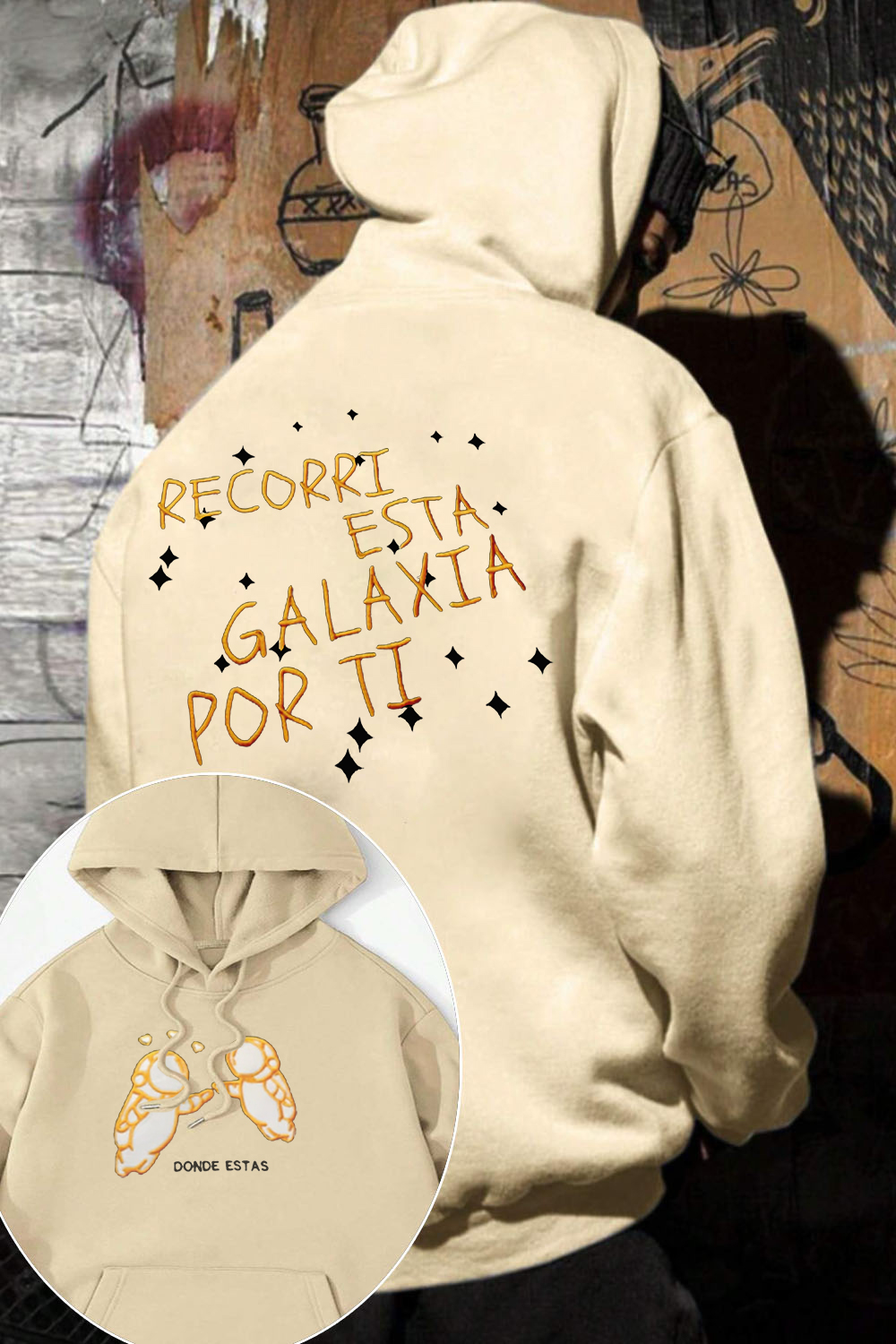 Playera Ivan Cornejo "Galaxia"men Hoodie