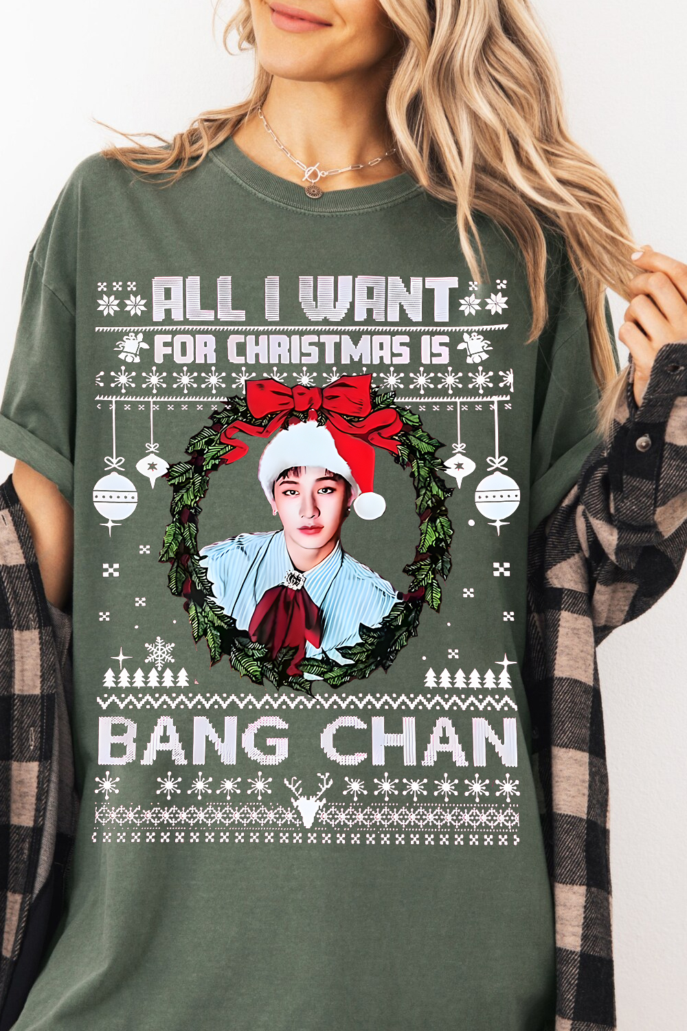 Bang Chan Christmas Women Shirt