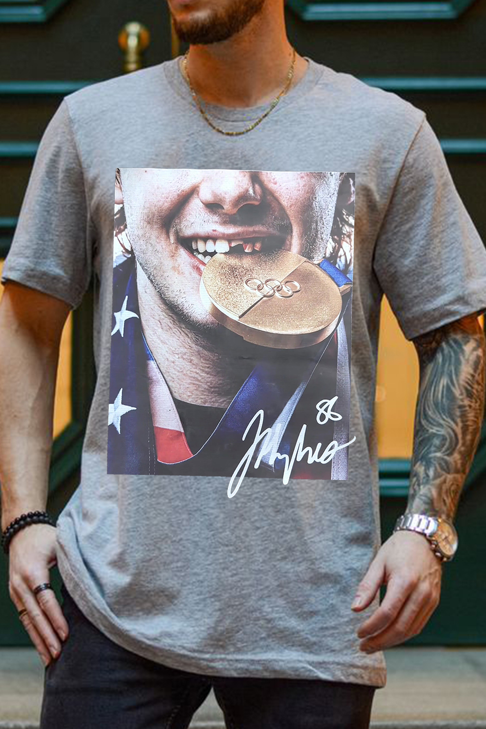 Jack Hughes Golden Gold Shirt For Men