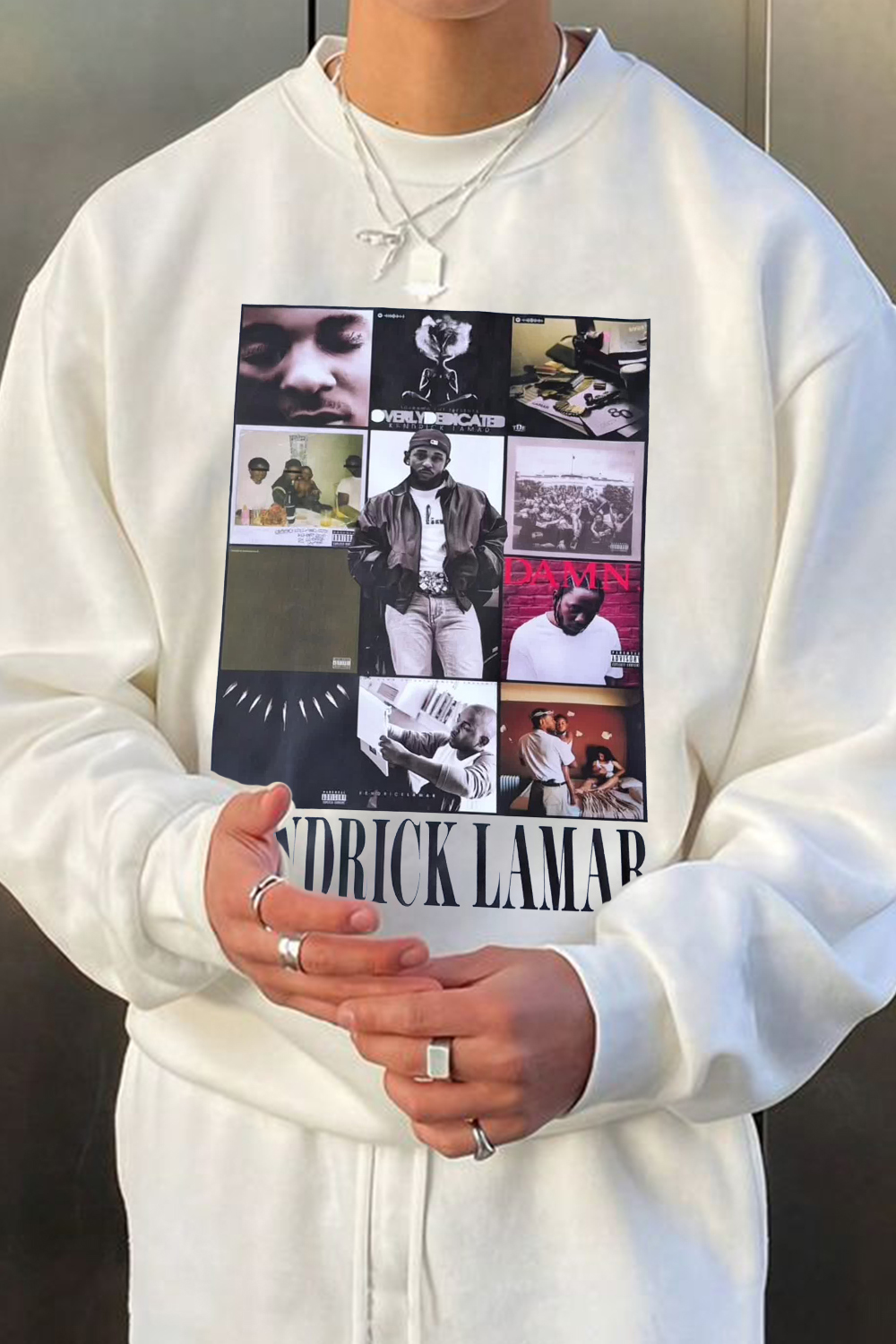 kendrick lamar men's crew neck sweatshirt