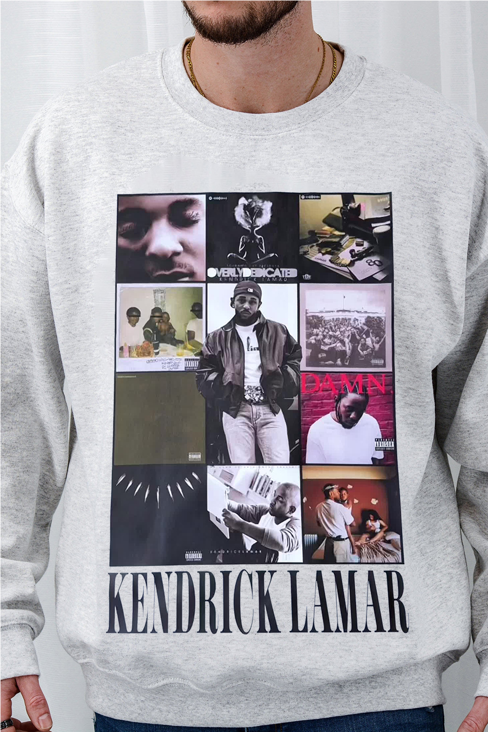 kendrick lamar men's crew neck sweatshirt