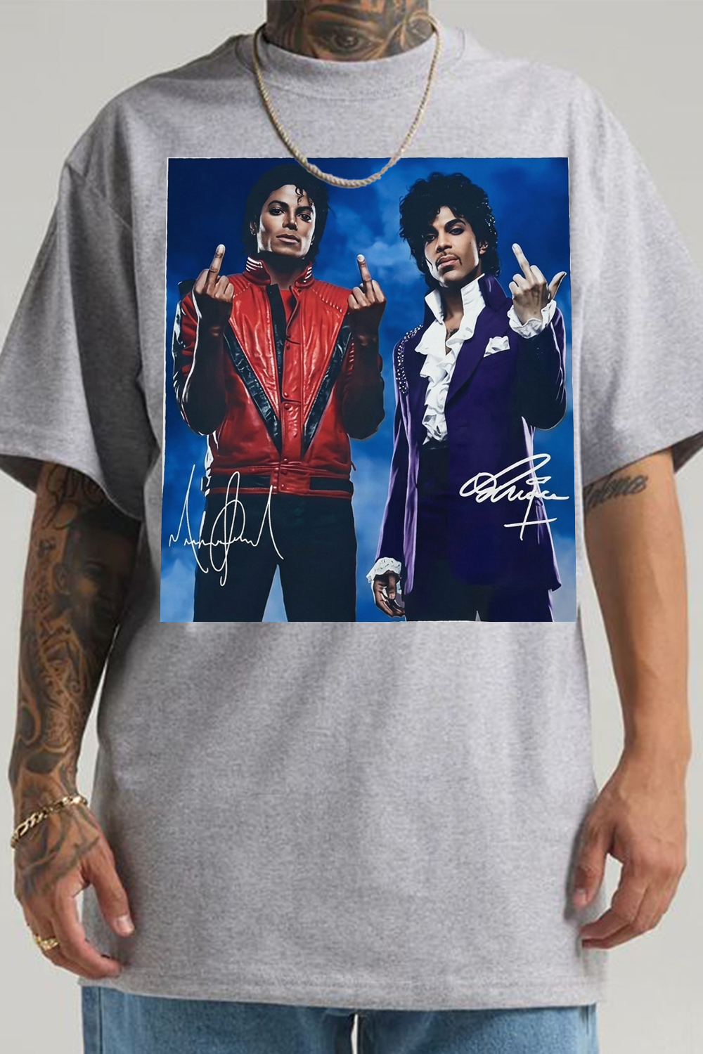 MJ Prince Retro Art Print Fan T-Shirt