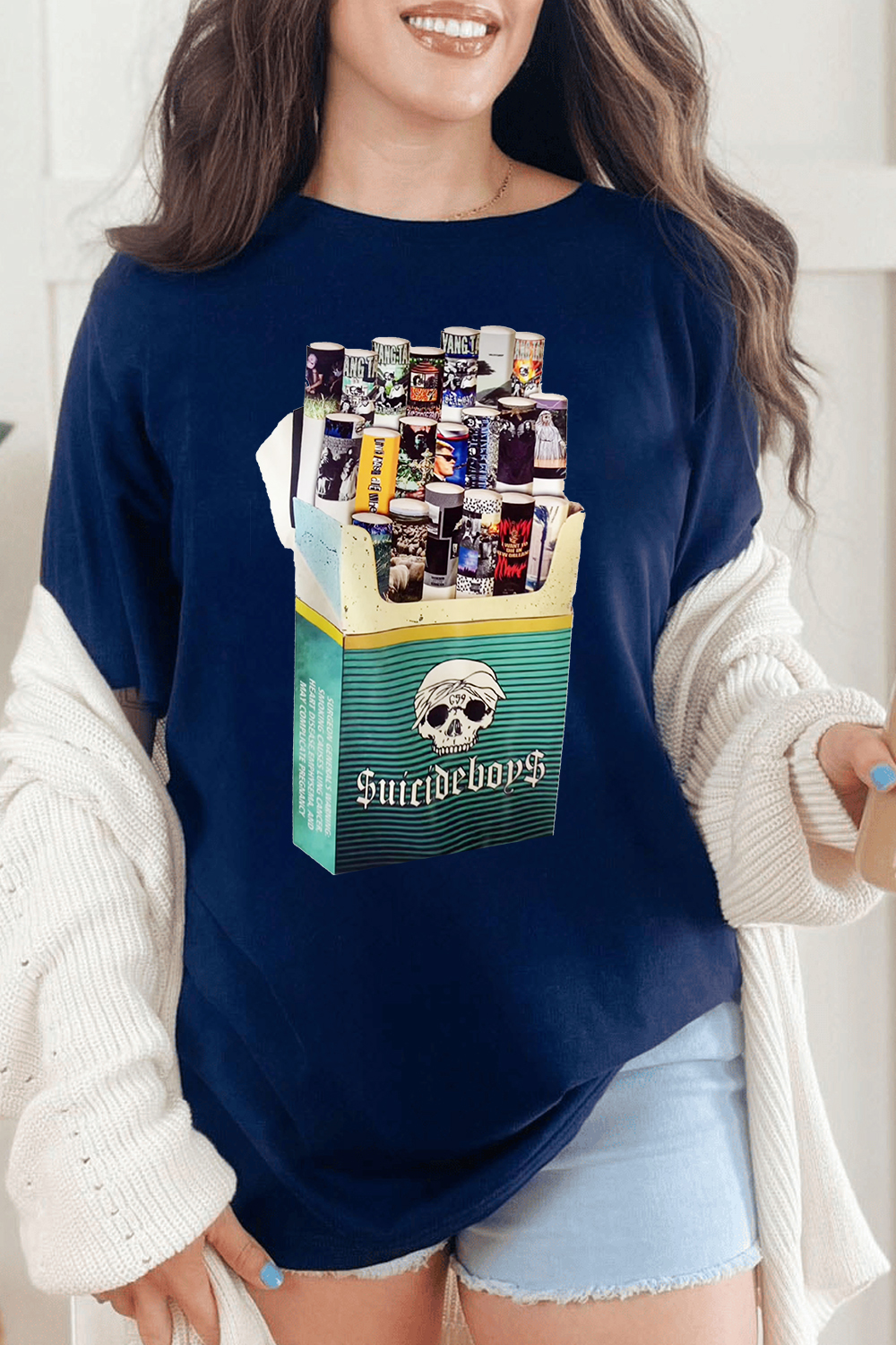 $uicideboy$ cigarette box print T-shirt