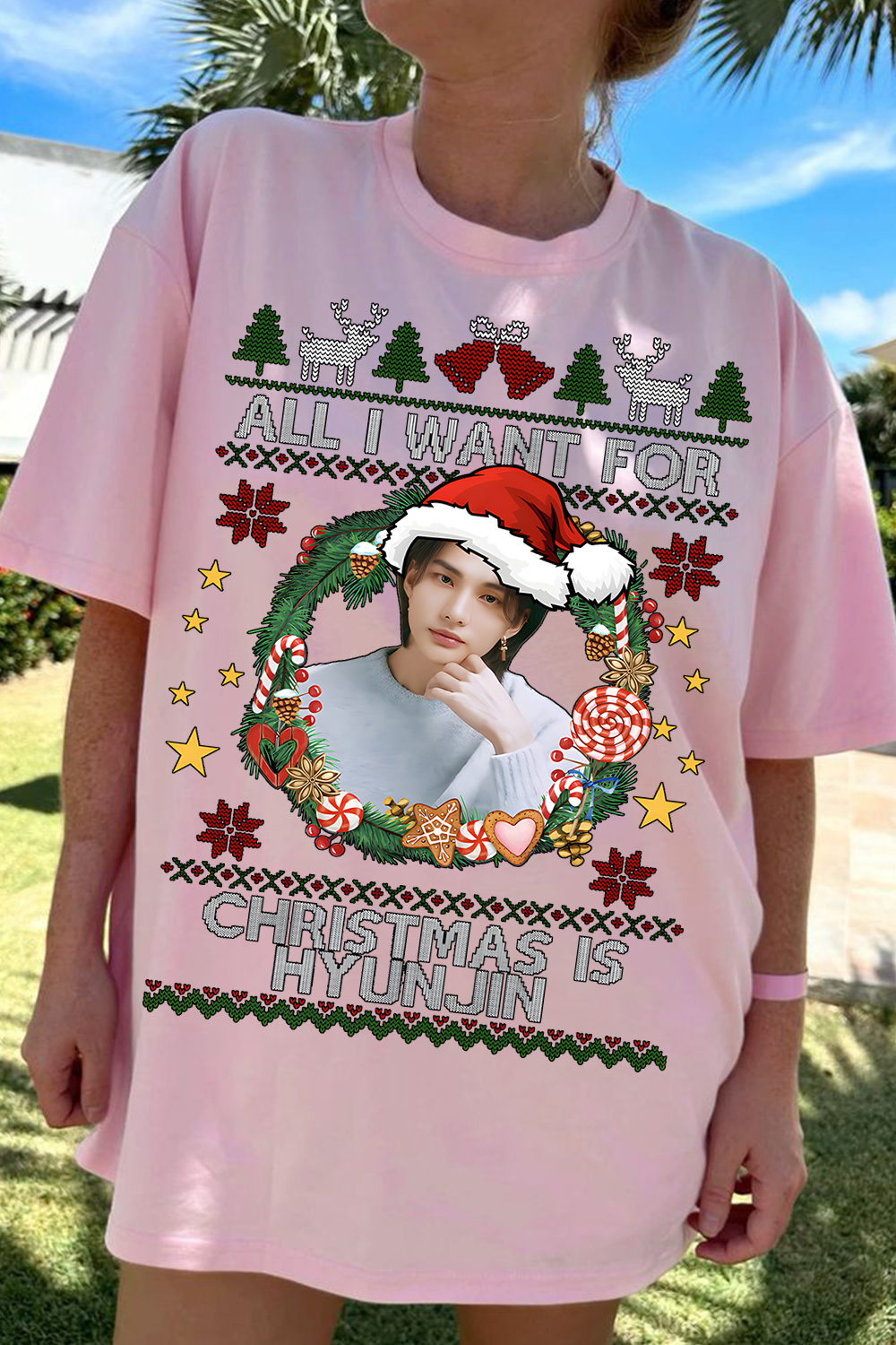Hyun Jin Stray Kids Christmas Shirt