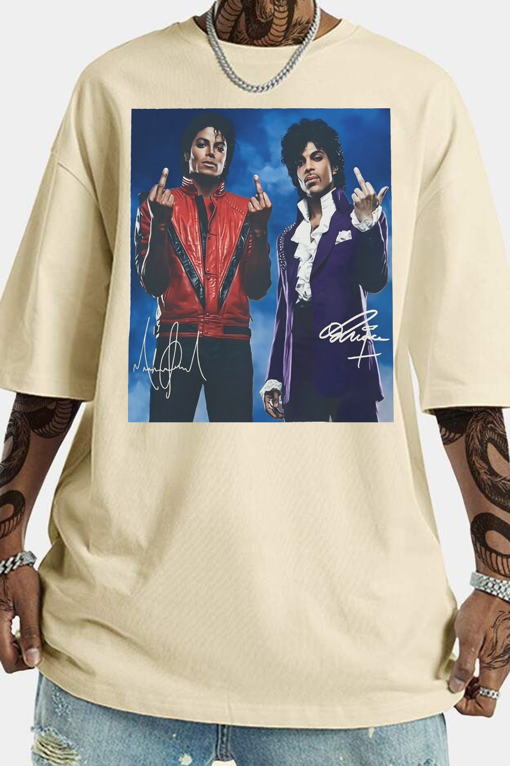 MJ Prince Retro Art Print Fan T-Shirt