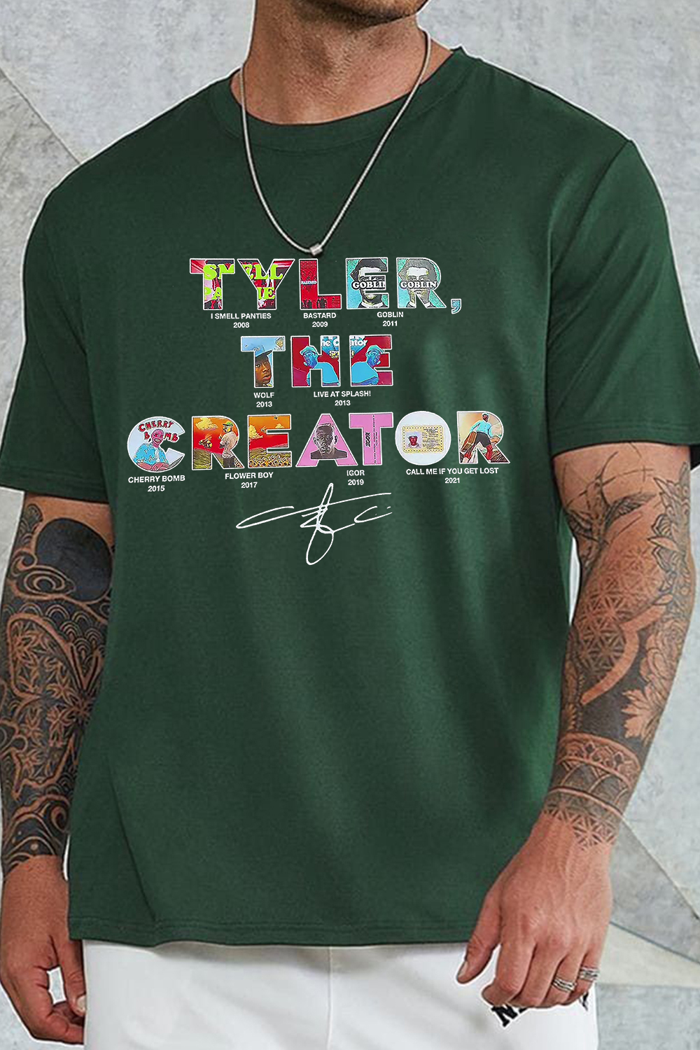 tylerthecreator crew neck Men tee