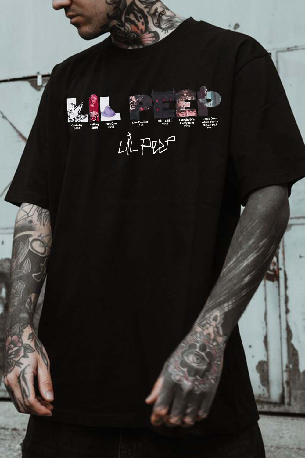 lilpeep short sleeve t-shirt