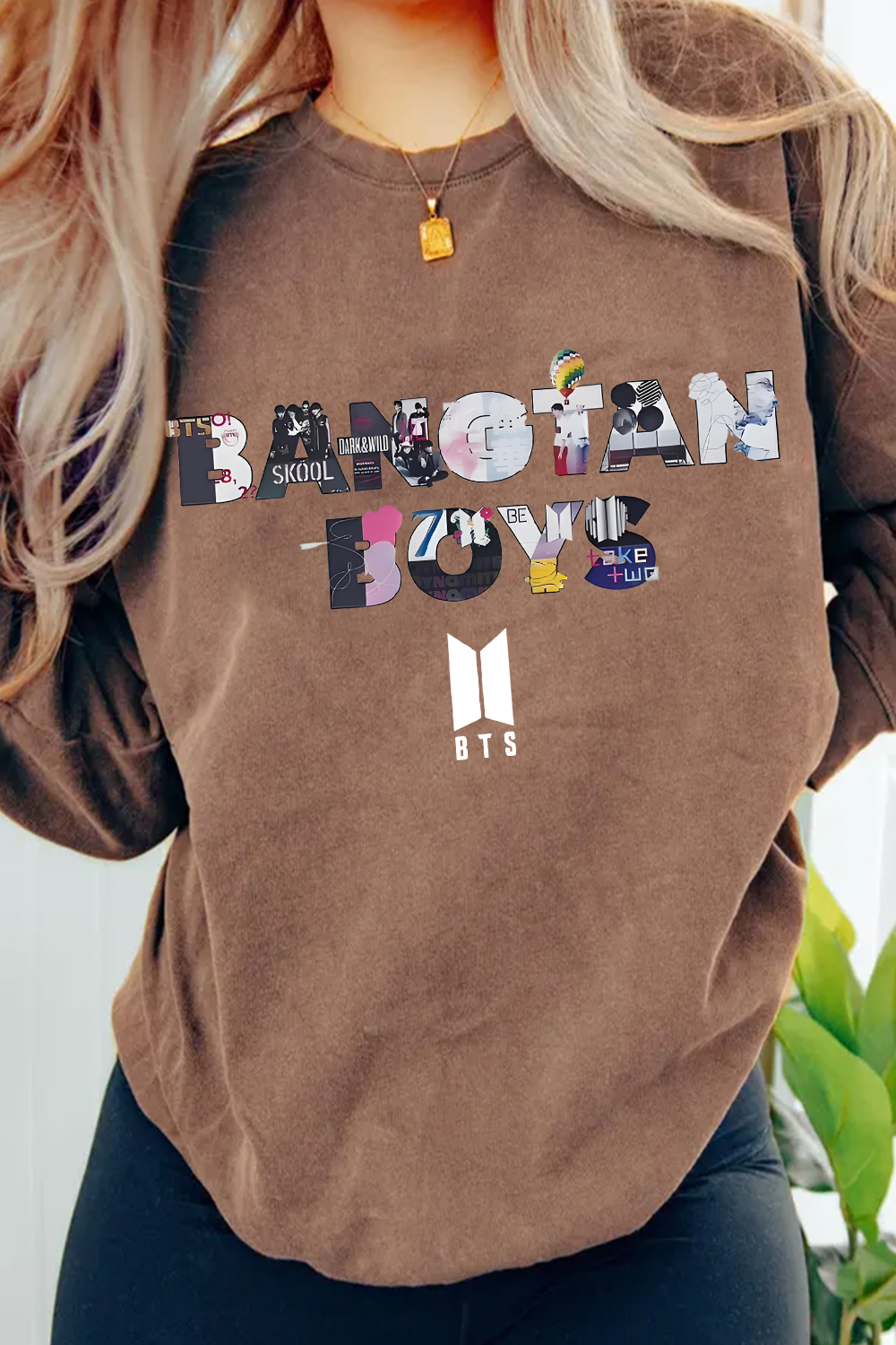 bts crew neck sweatshirt