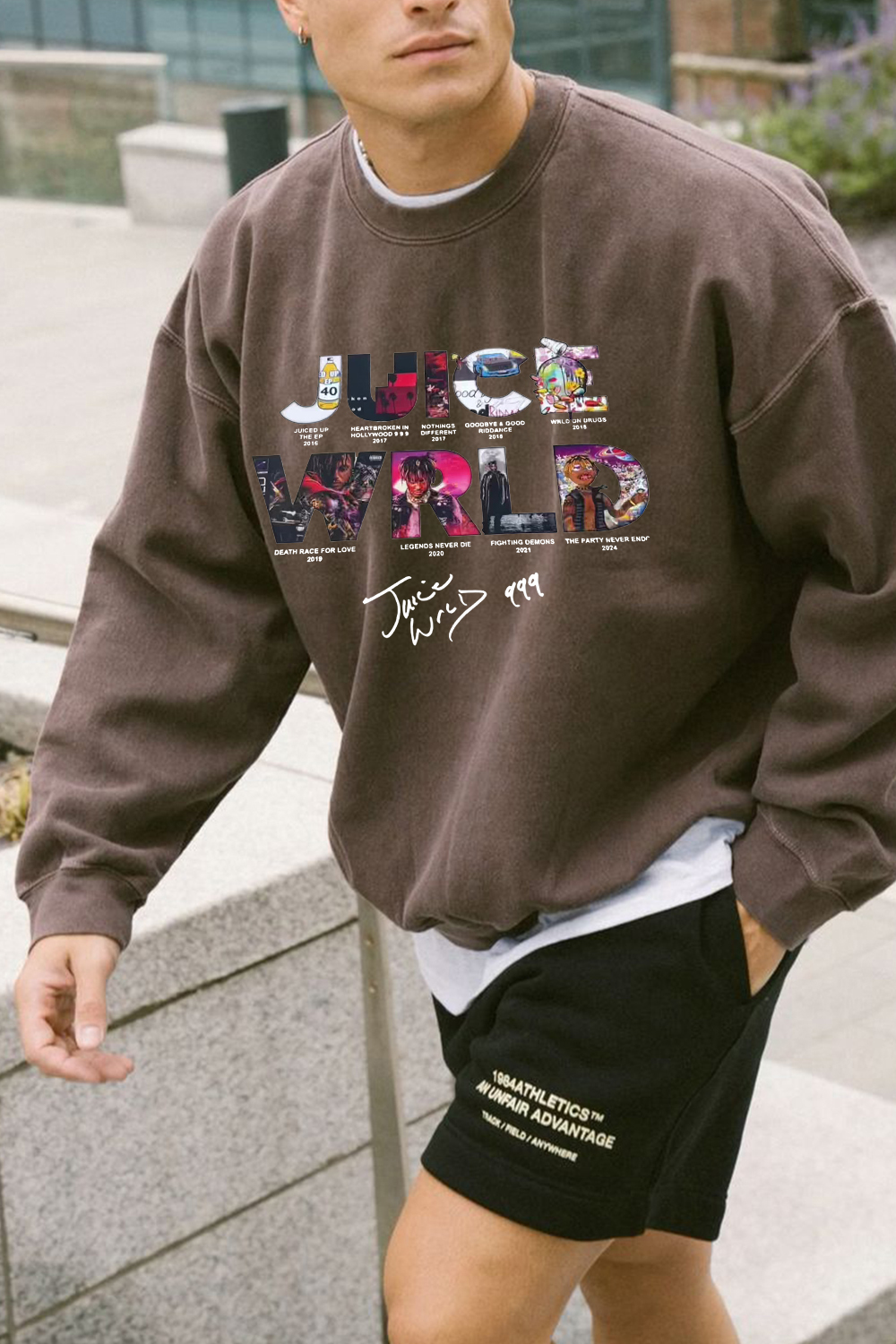 Juice wrld round neck men's sweatshirt