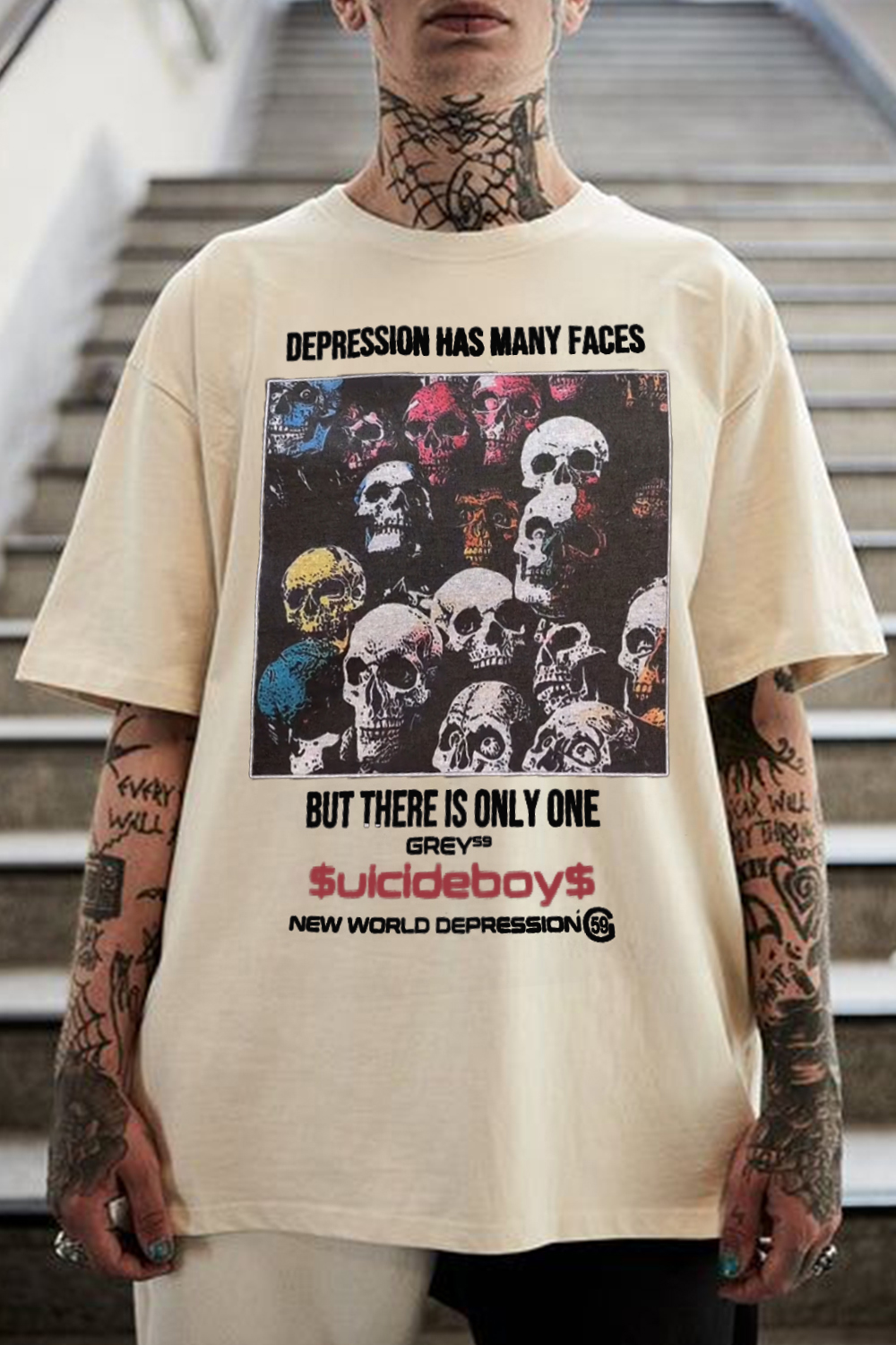 $uicideboy$ skull men's short-sleeved t-shirt