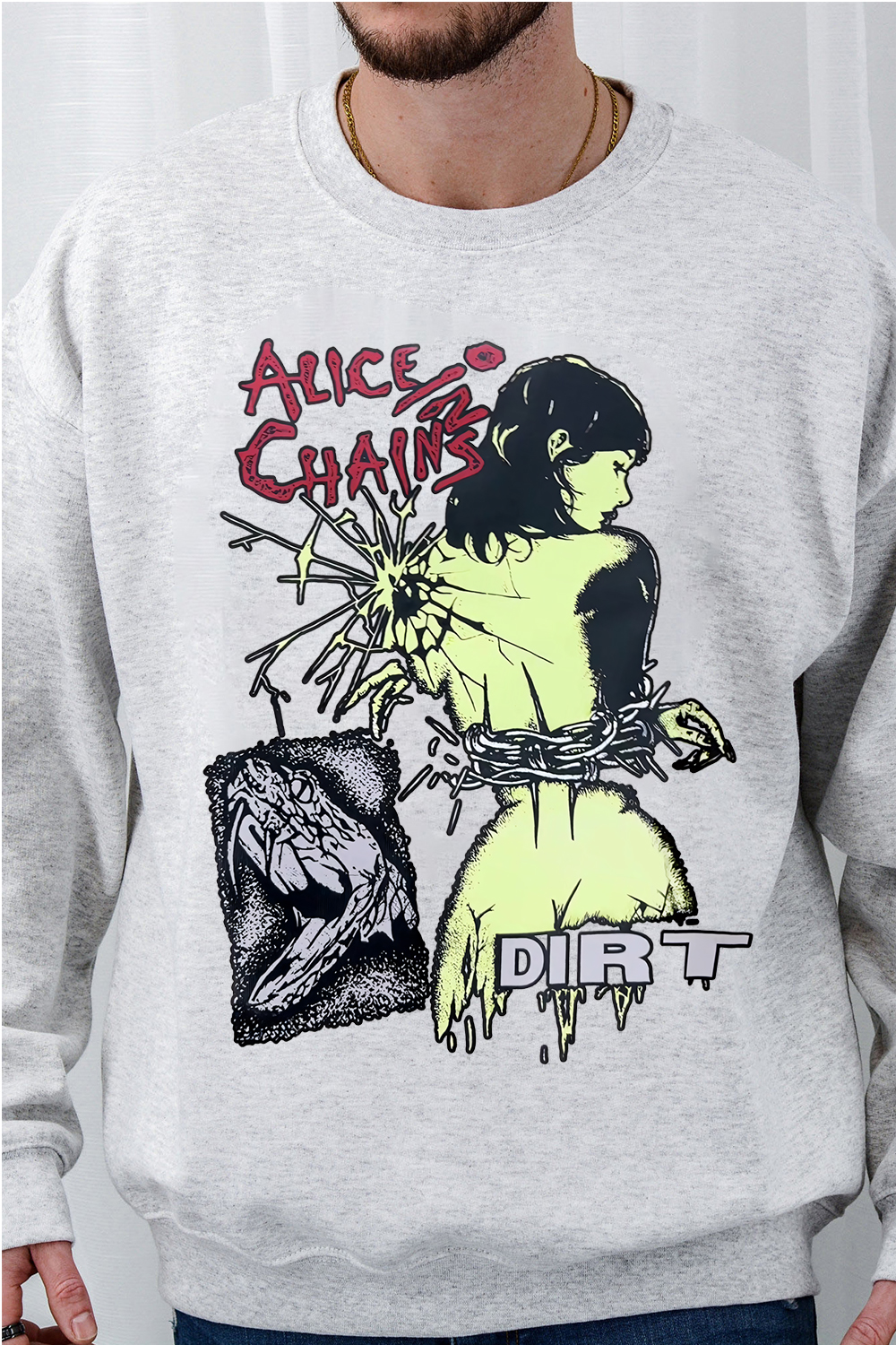 aliceinchains crew neck sweatshirt