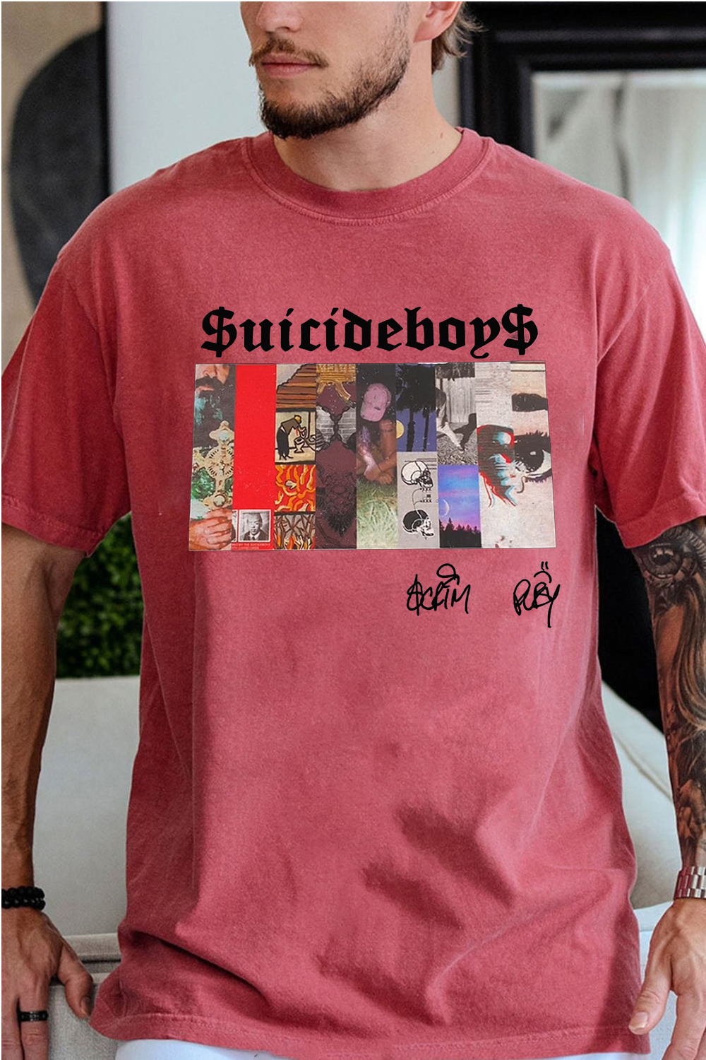 $uicideboy$ printed men's short-sleeved T-shirt
