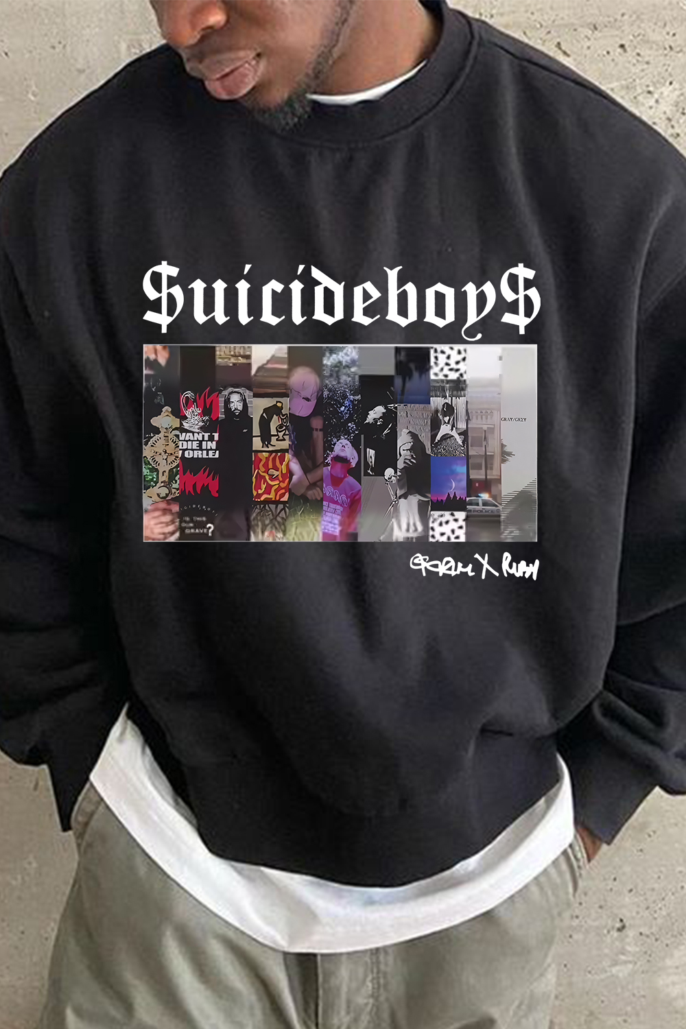 $uicideboy$ poster print men's sweatshirt