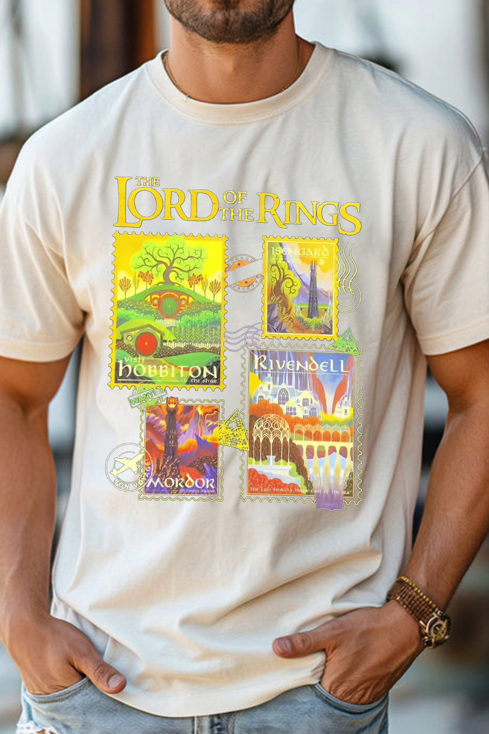 Lord of the Rings stamp T-shirt
