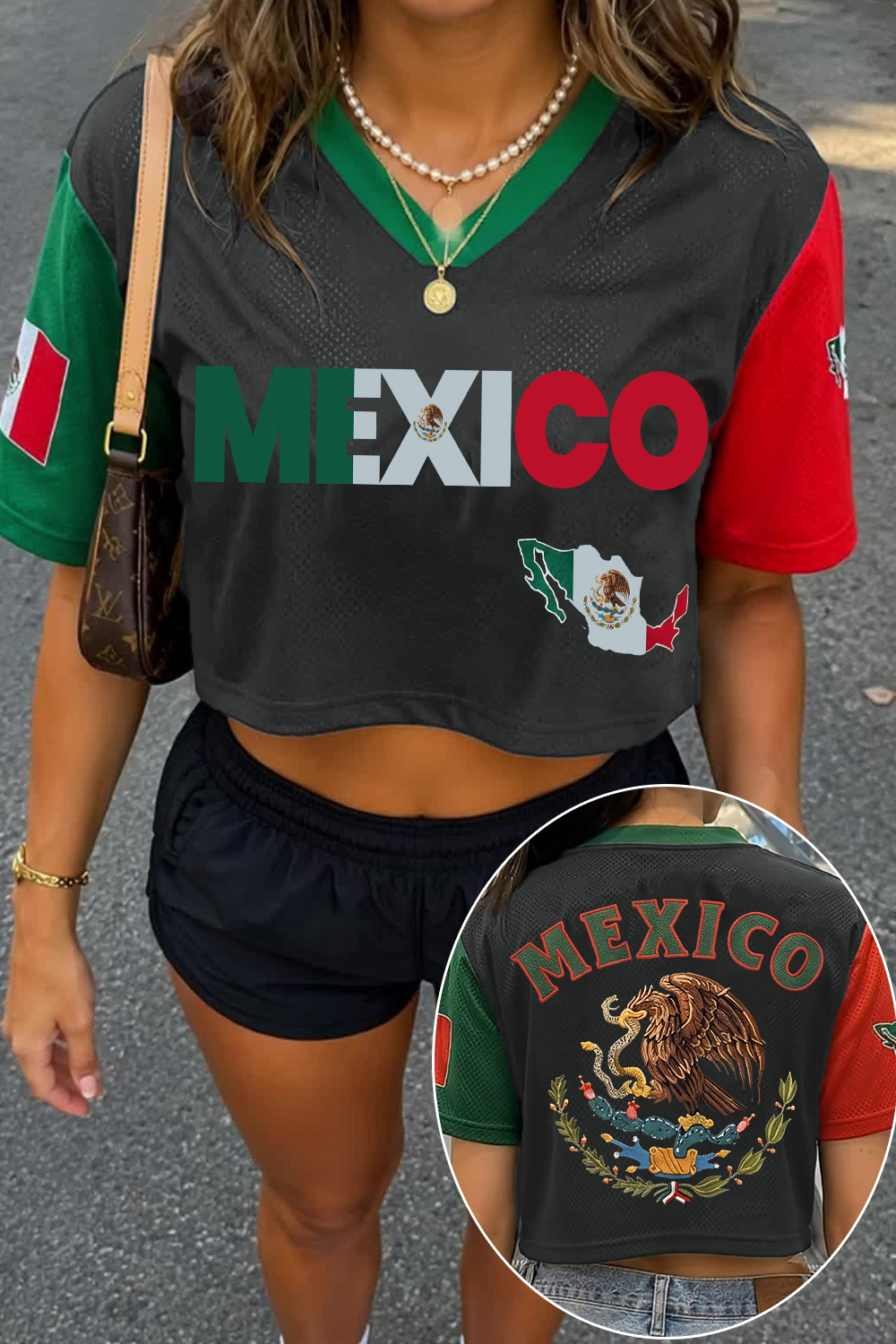 Crop Mesh Mexicana Jersey