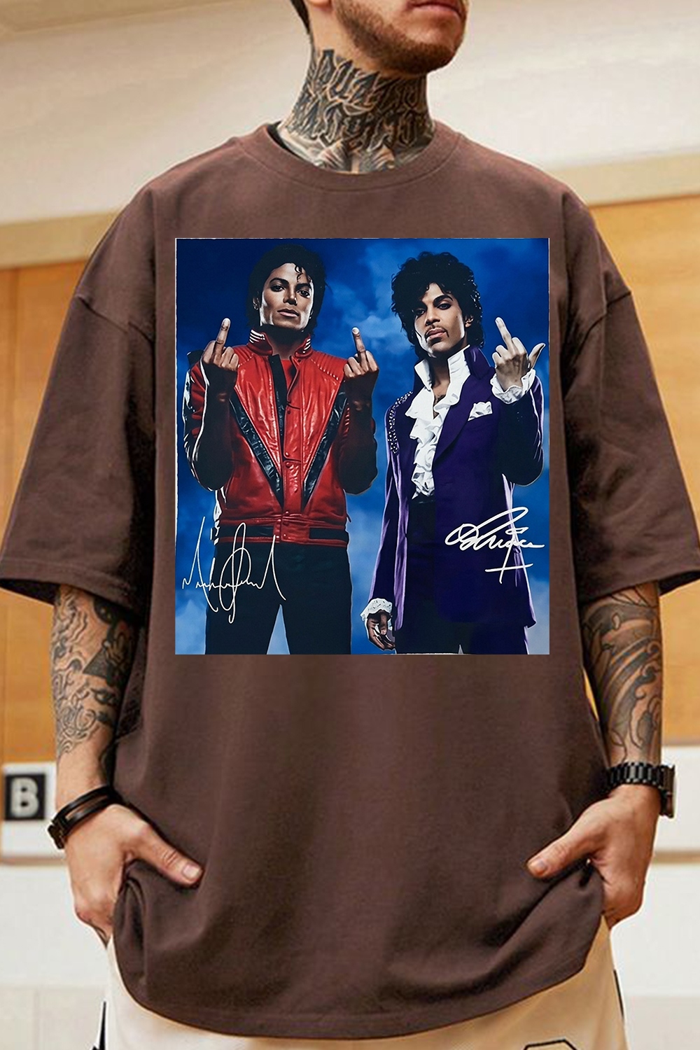MJ Prince Retro Art Print Fan T-Shirt
