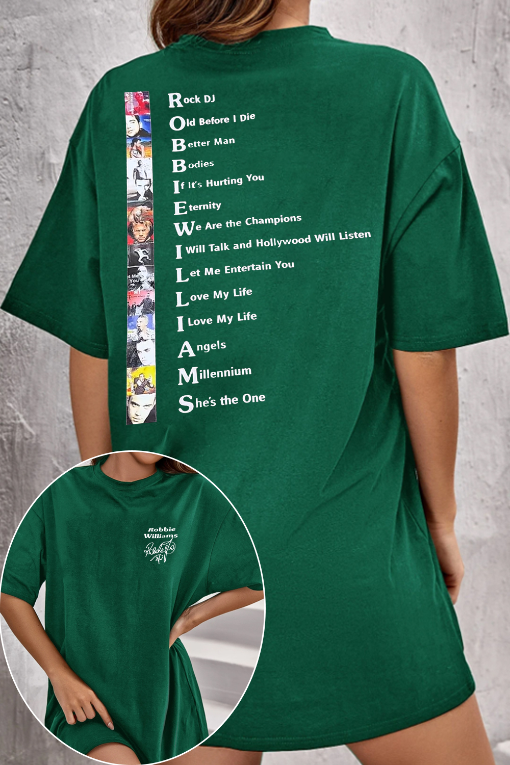 Robbie Williams Tour 2025 Shirt For Women