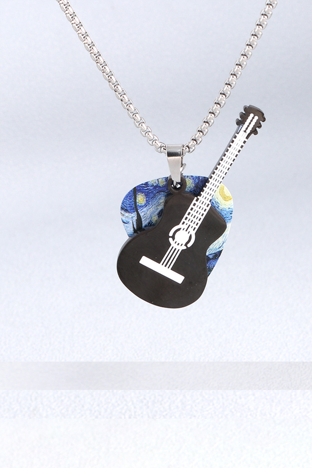 Punk Rock Pick Guitar Necklace