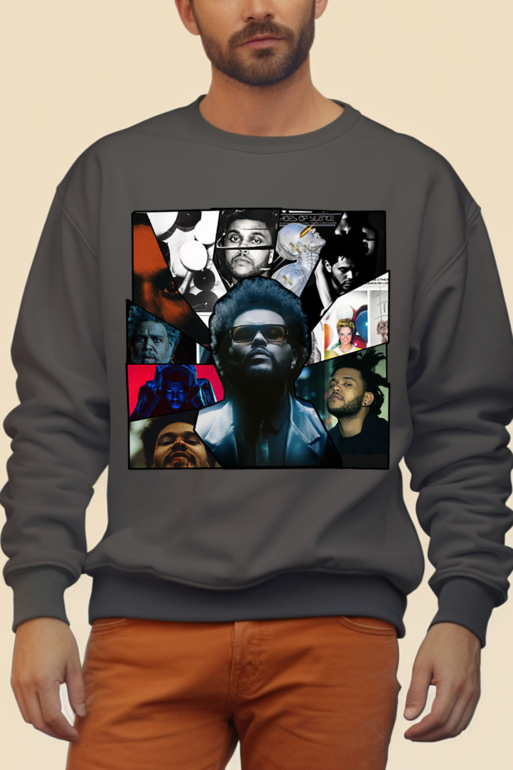 Vintage The Weeknd Portrait Men Sweatshirt