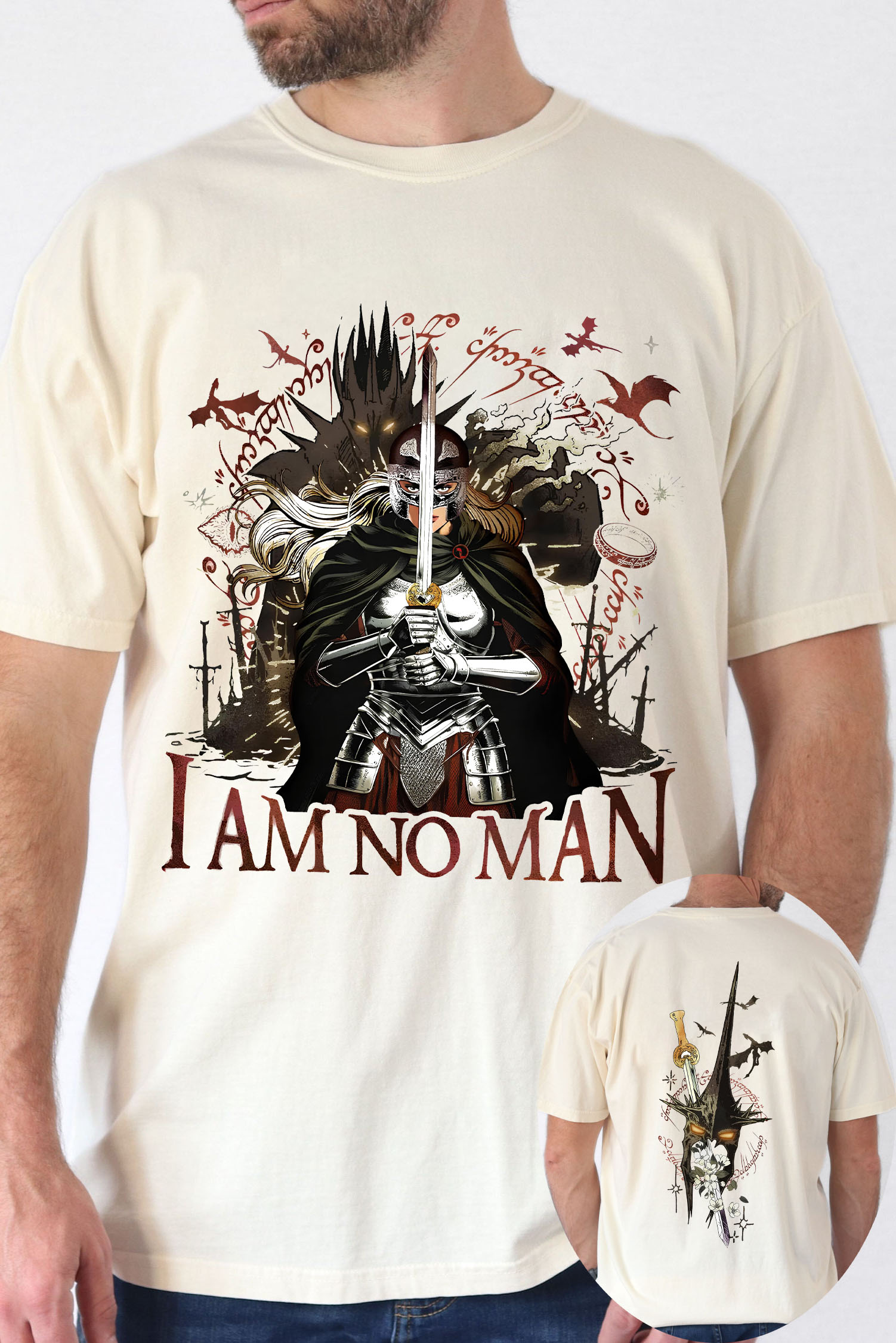 I Am No Man  LOTR Tee For Men