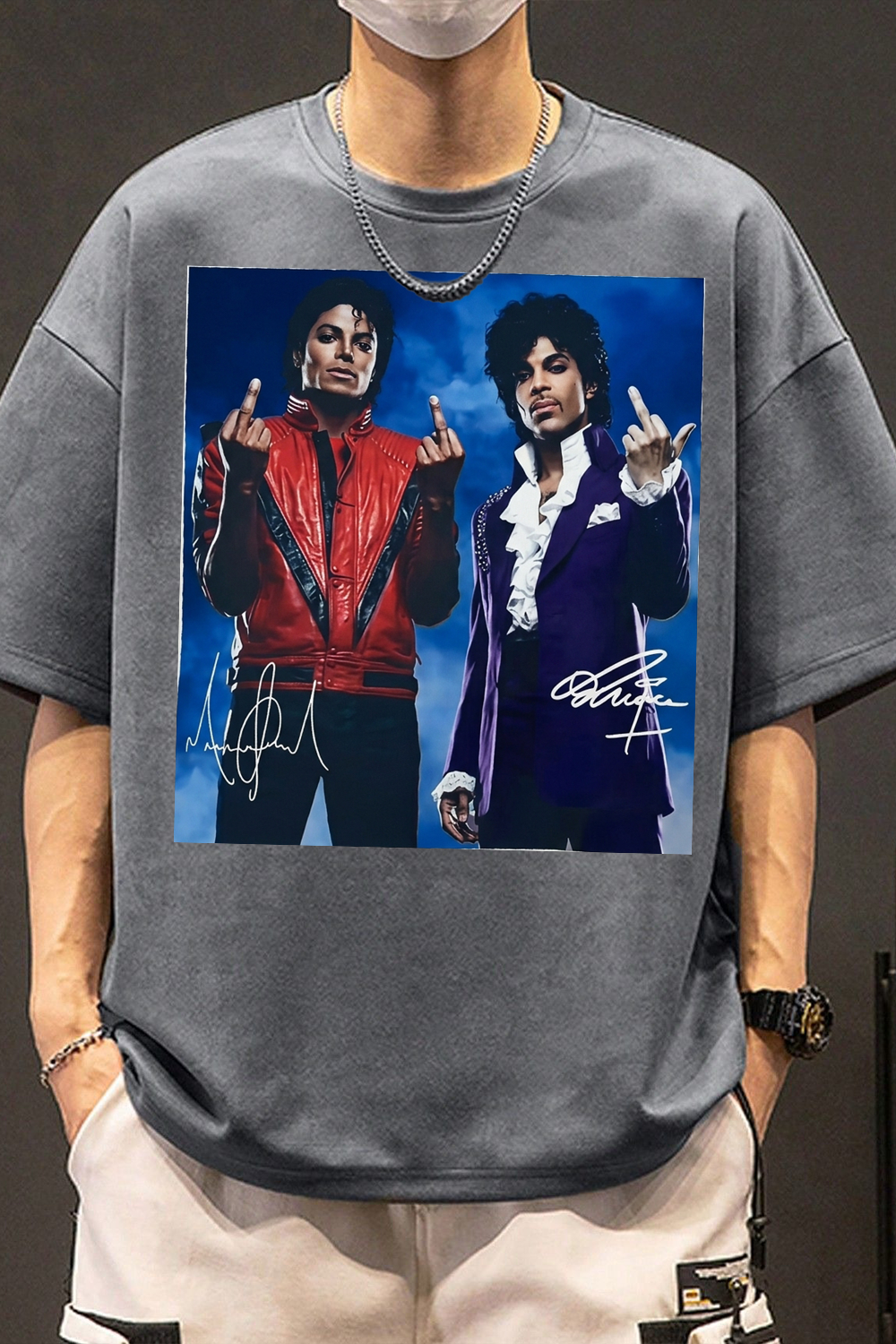 MJ Prince Retro Art Print Fan T-Shirt
