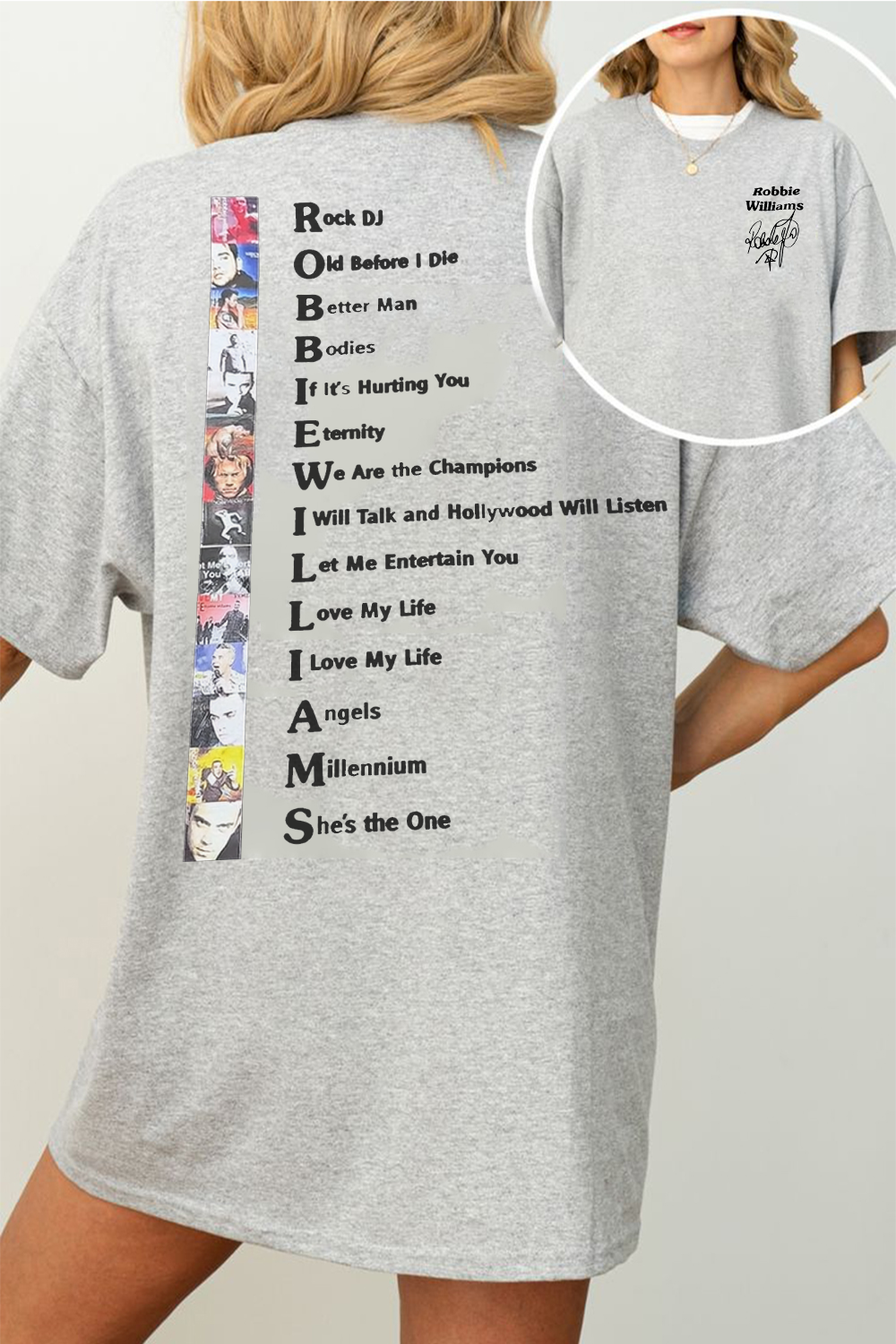 Robbie Williams Tour 2025 Shirt For Women