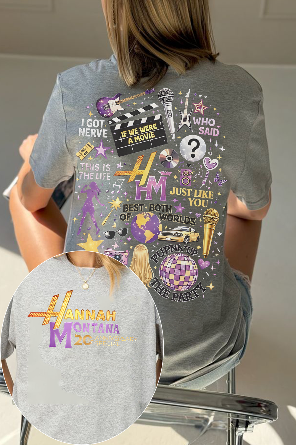 Hannahmontana Two-Sided Tee
