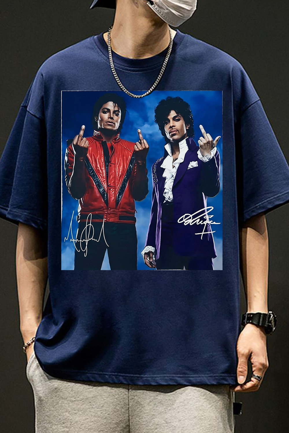 MJ Prince Retro Art Print Fan T-Shirt