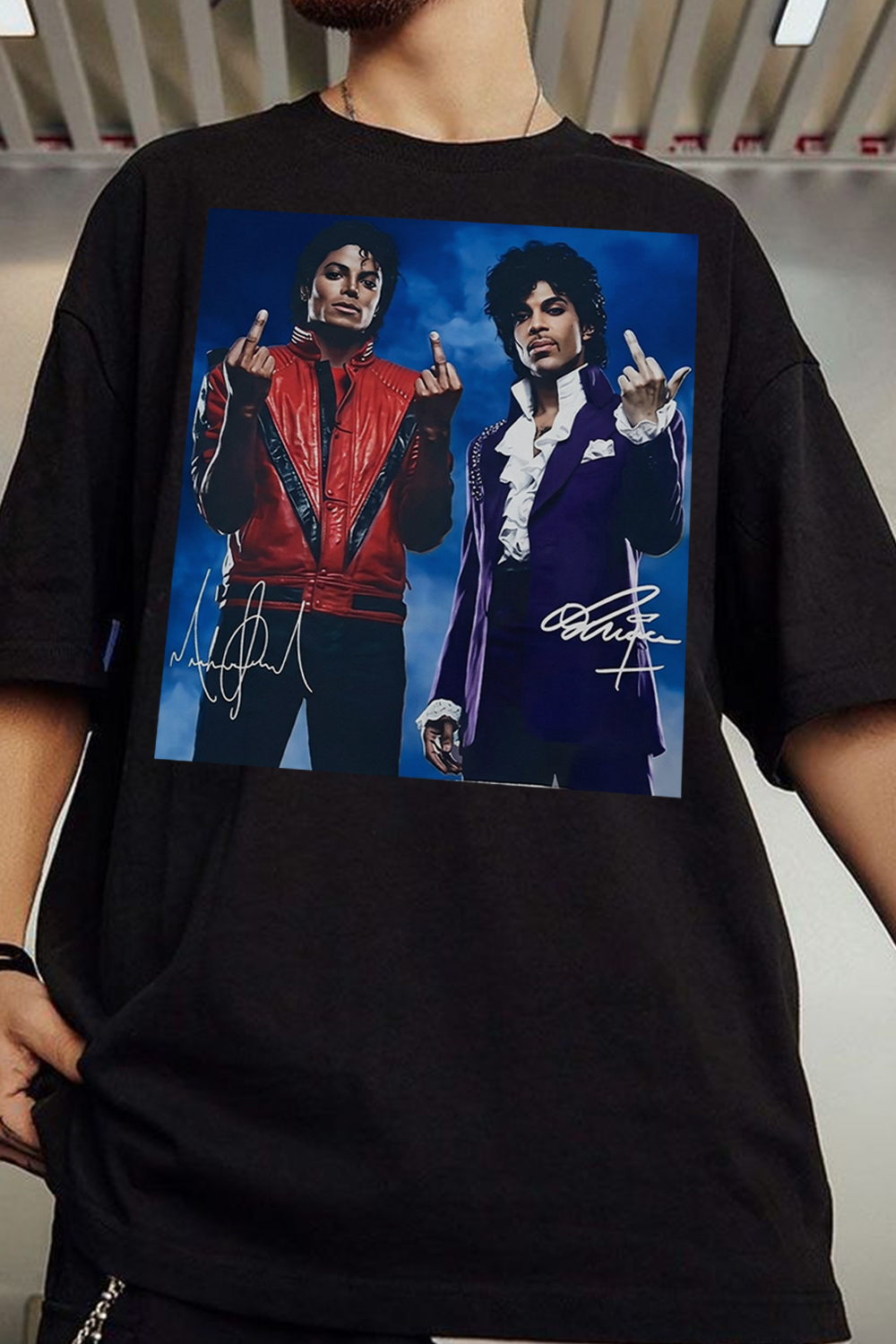 MJ Prince Retro Art Print Fan T-Shirt