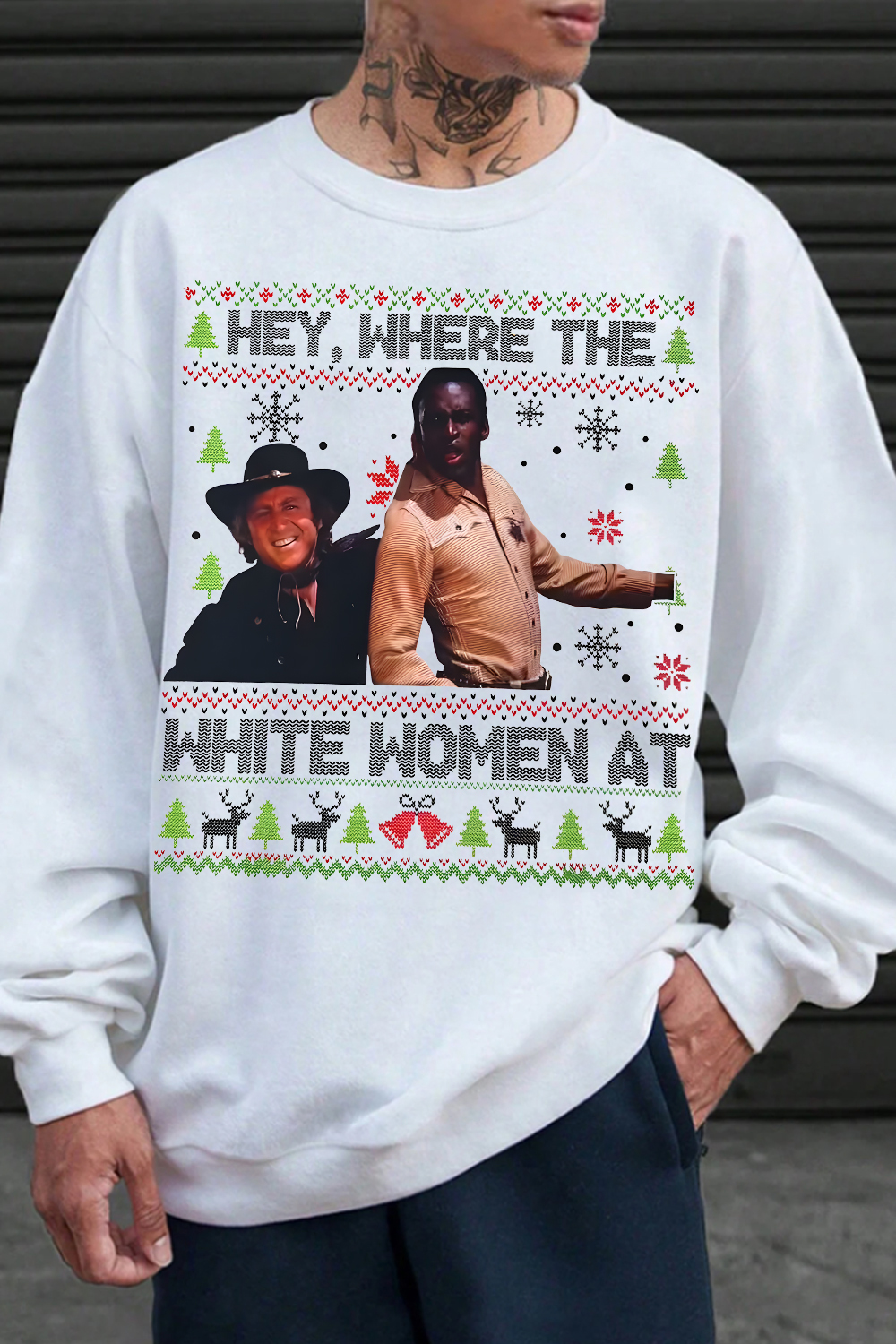 Blazing Saddles Christmas Ugly Sweatshirt