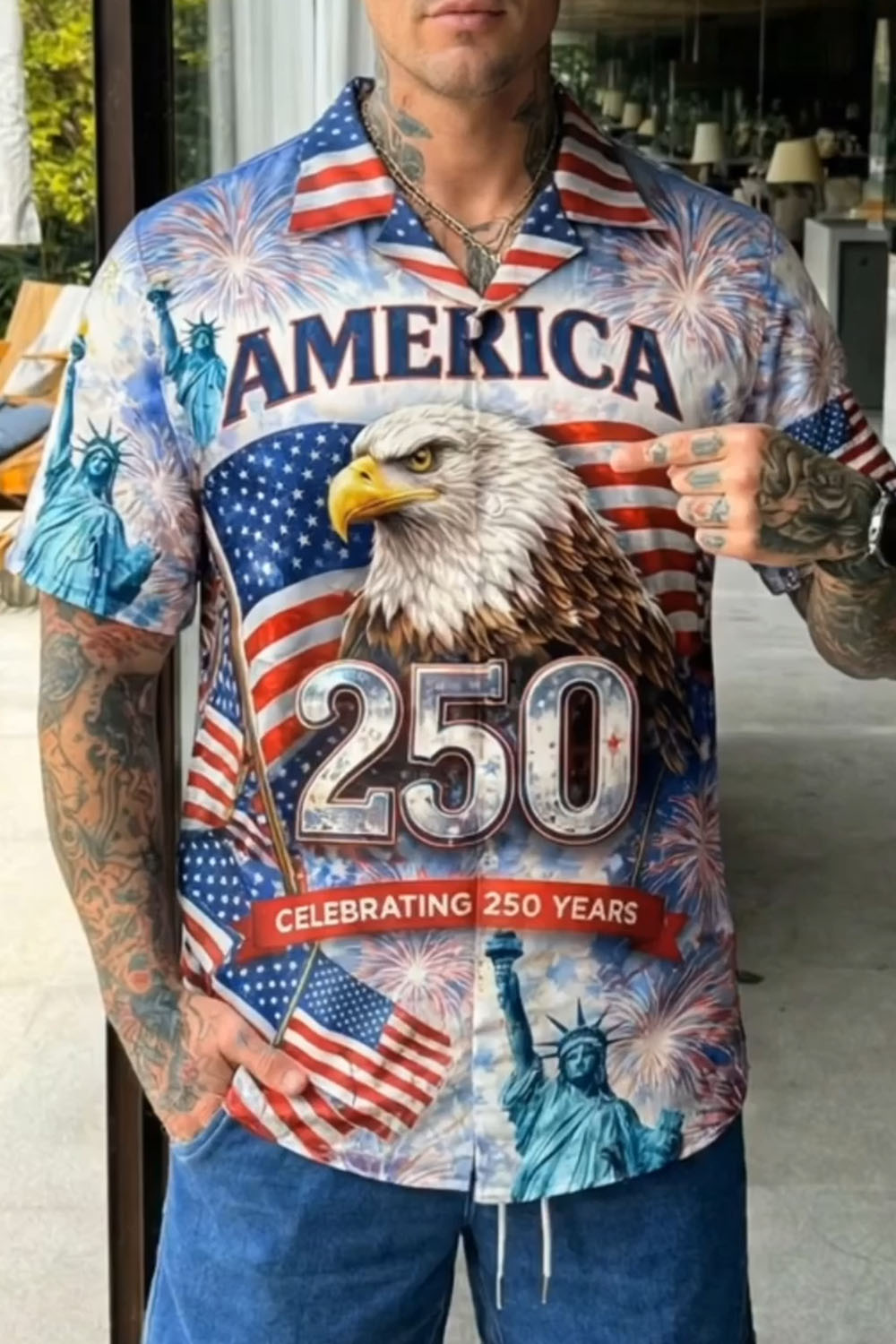 Usa 250th Anniversary Hawaiian Shirt