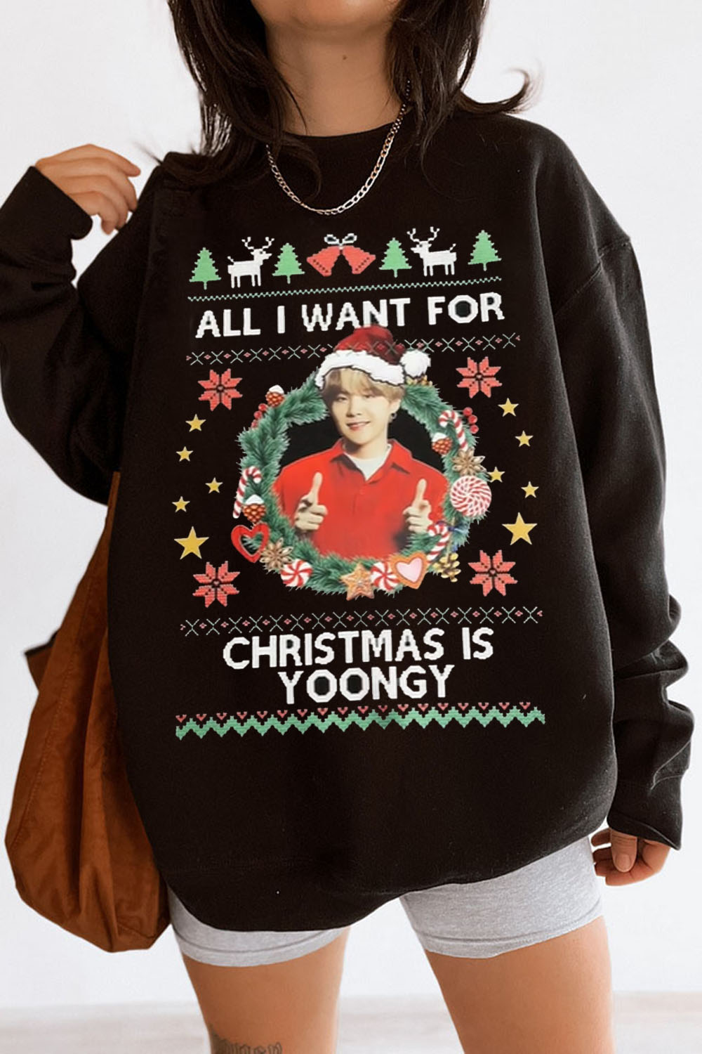 BTS Yoongi Christmas Sweatshirt