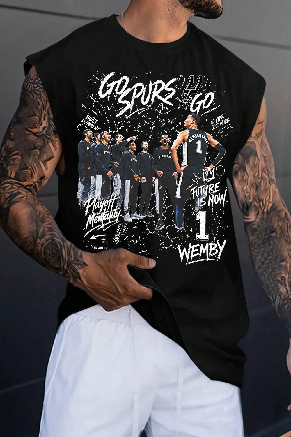 Wemby San Antonio Basketball Tank