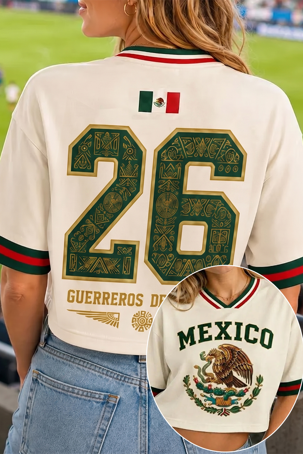 Mexico Soccer Crop Top