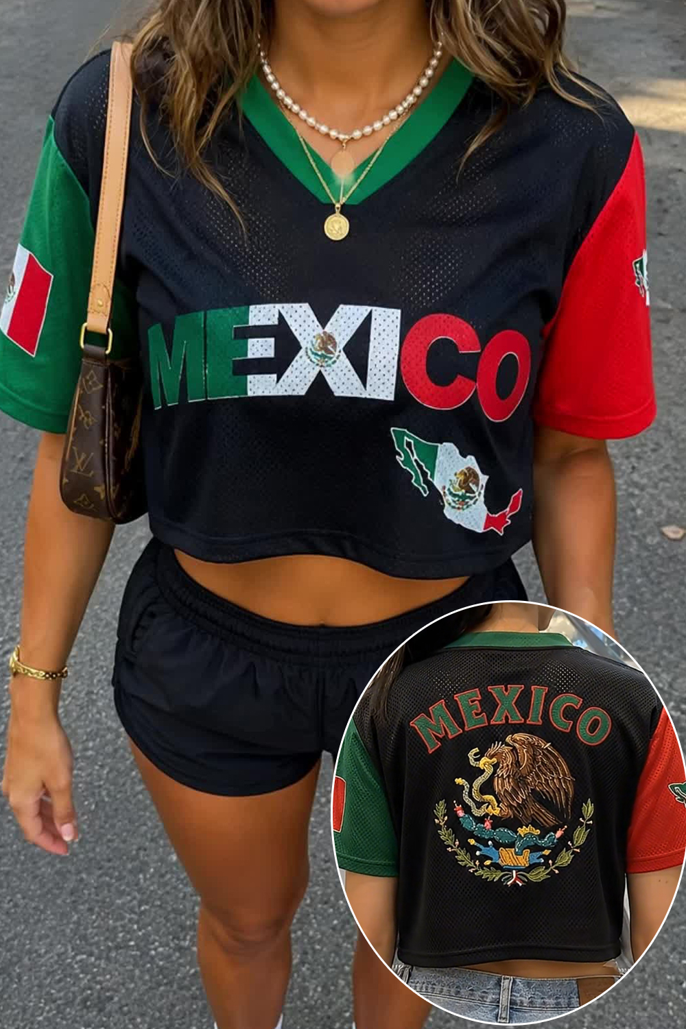 Crop Mesh Mexicana Jersey