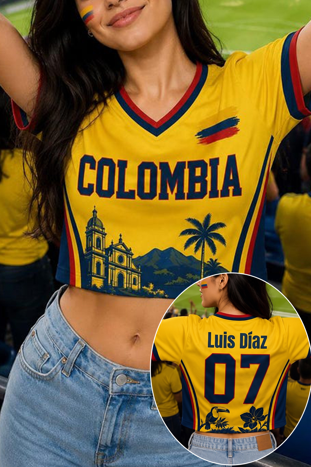 Colombia 07 Crop Top Jersey