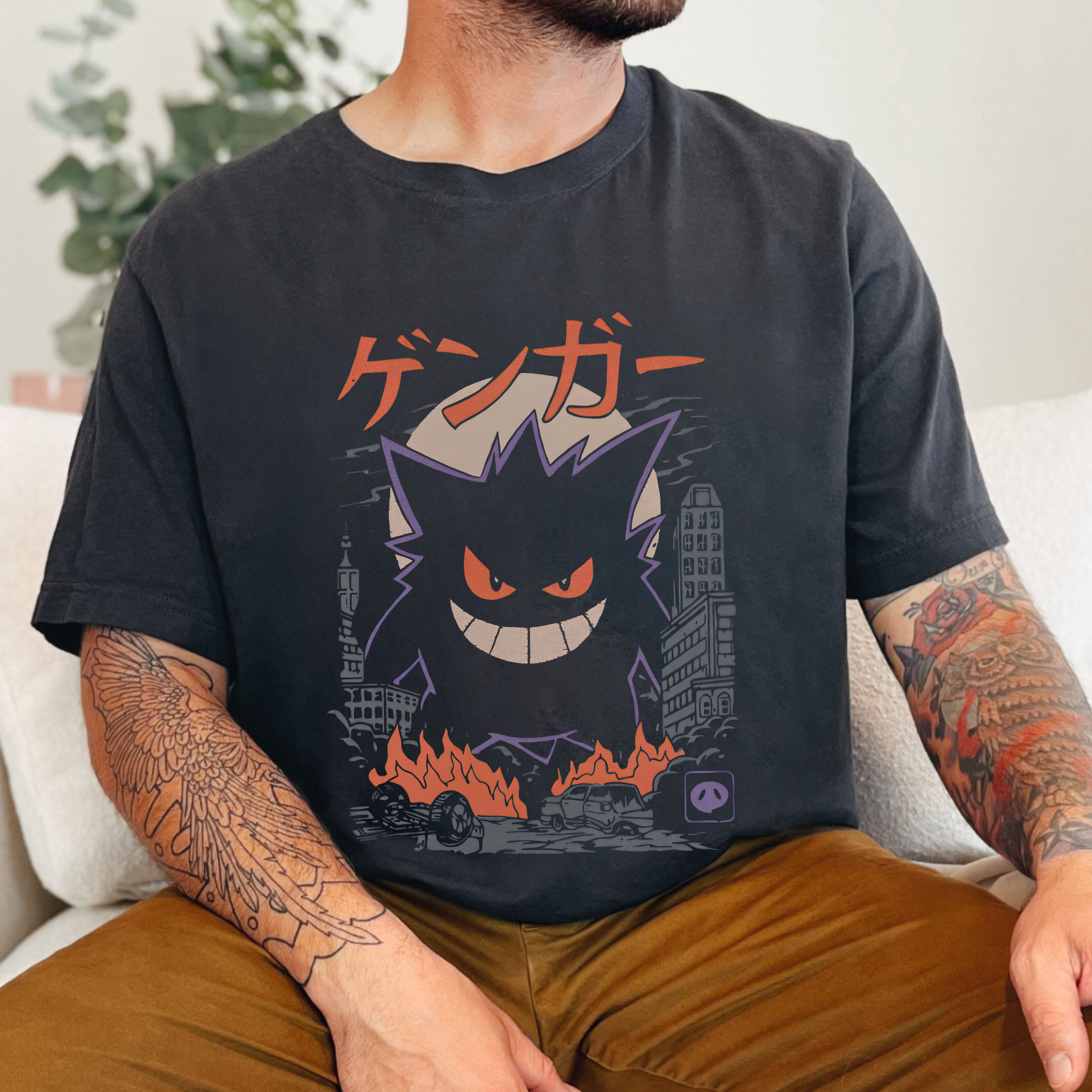 Gangar Pokemon Vingtage Shirt-MEN